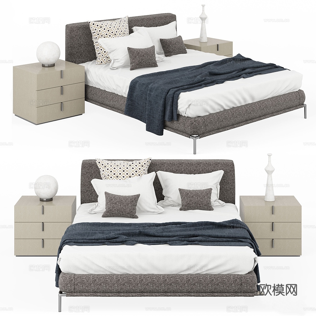 Flou Icon床3d模型下载