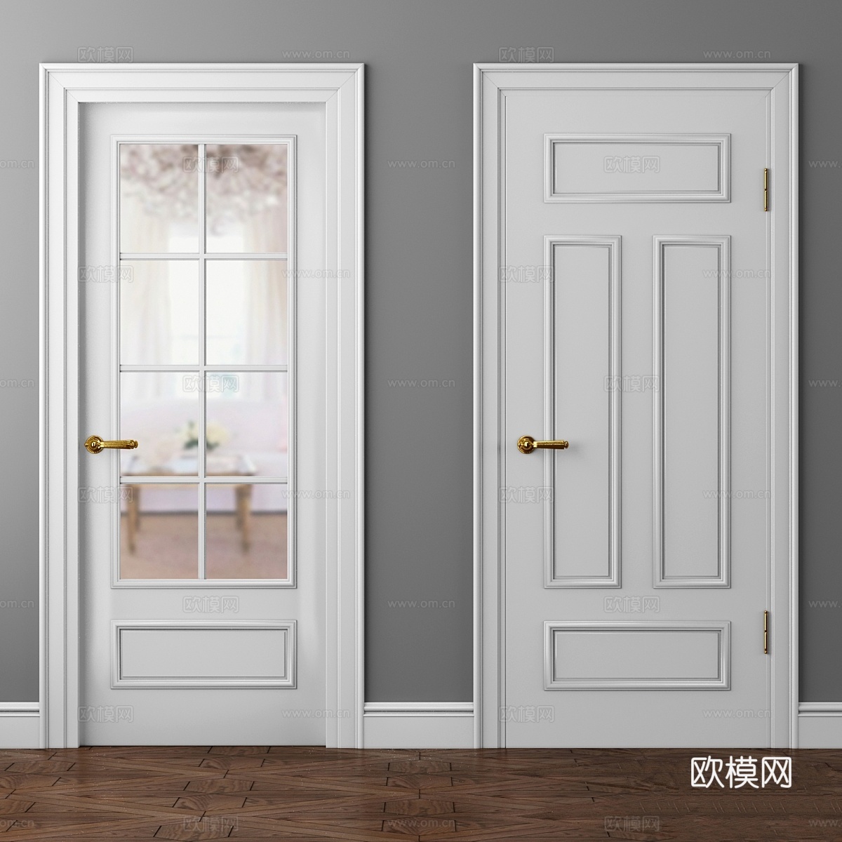 Volhovets巴黎门8133与81123d模型下载