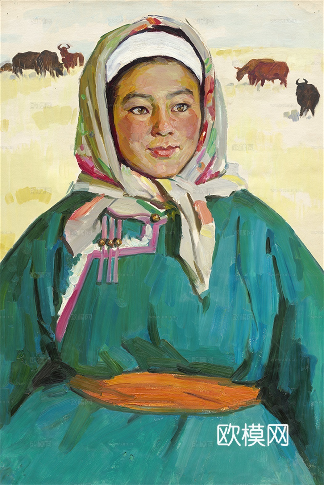 人物油画，人物画，装饰画，艺术画下载