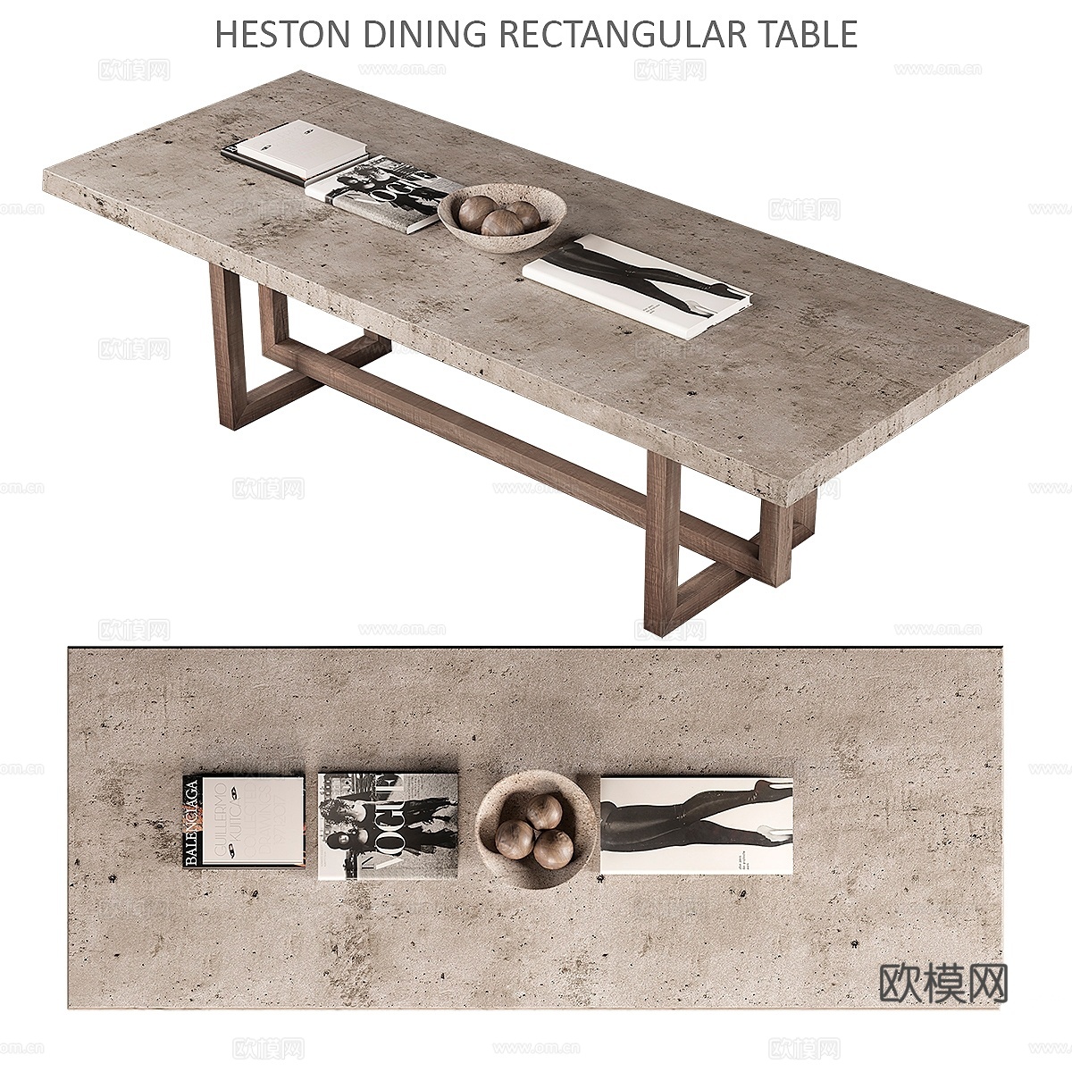 赫斯顿餐桌3d模型下载