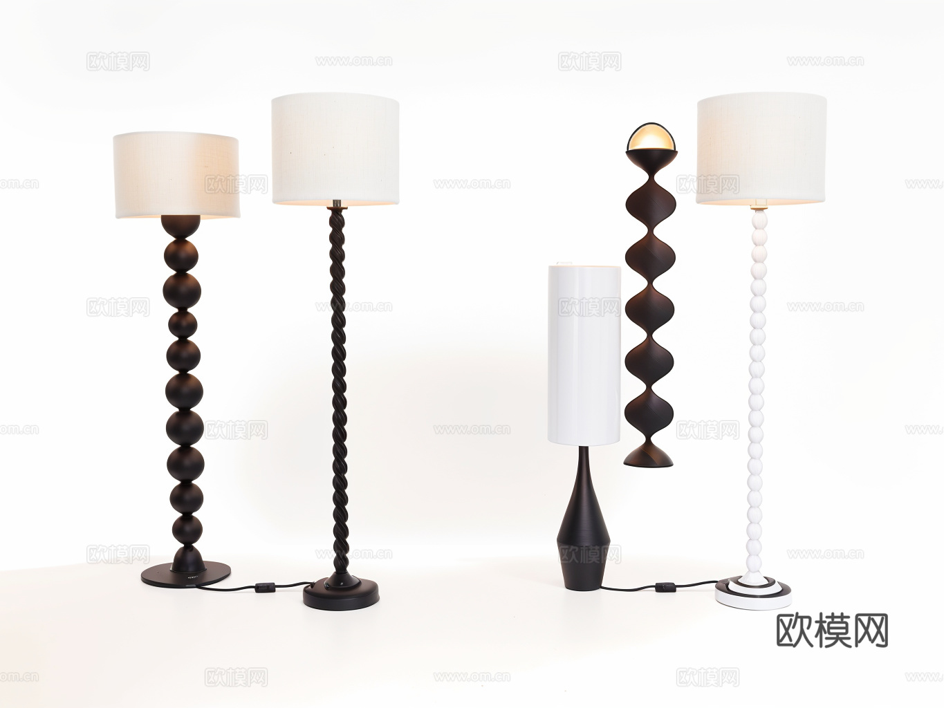 落地灯su模型