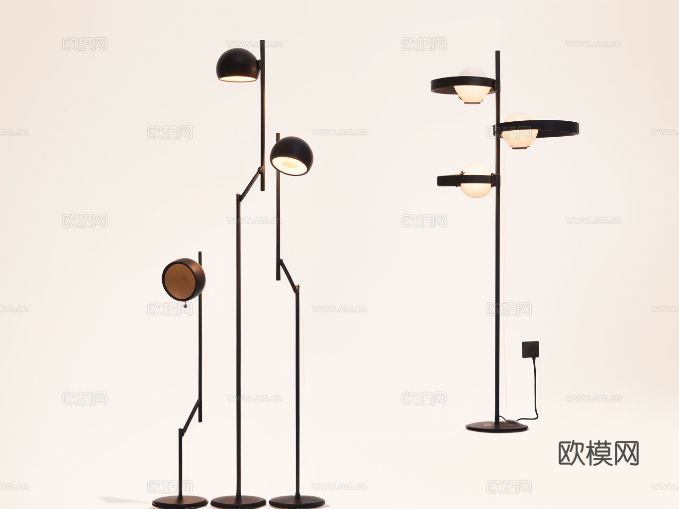 落地灯su模型