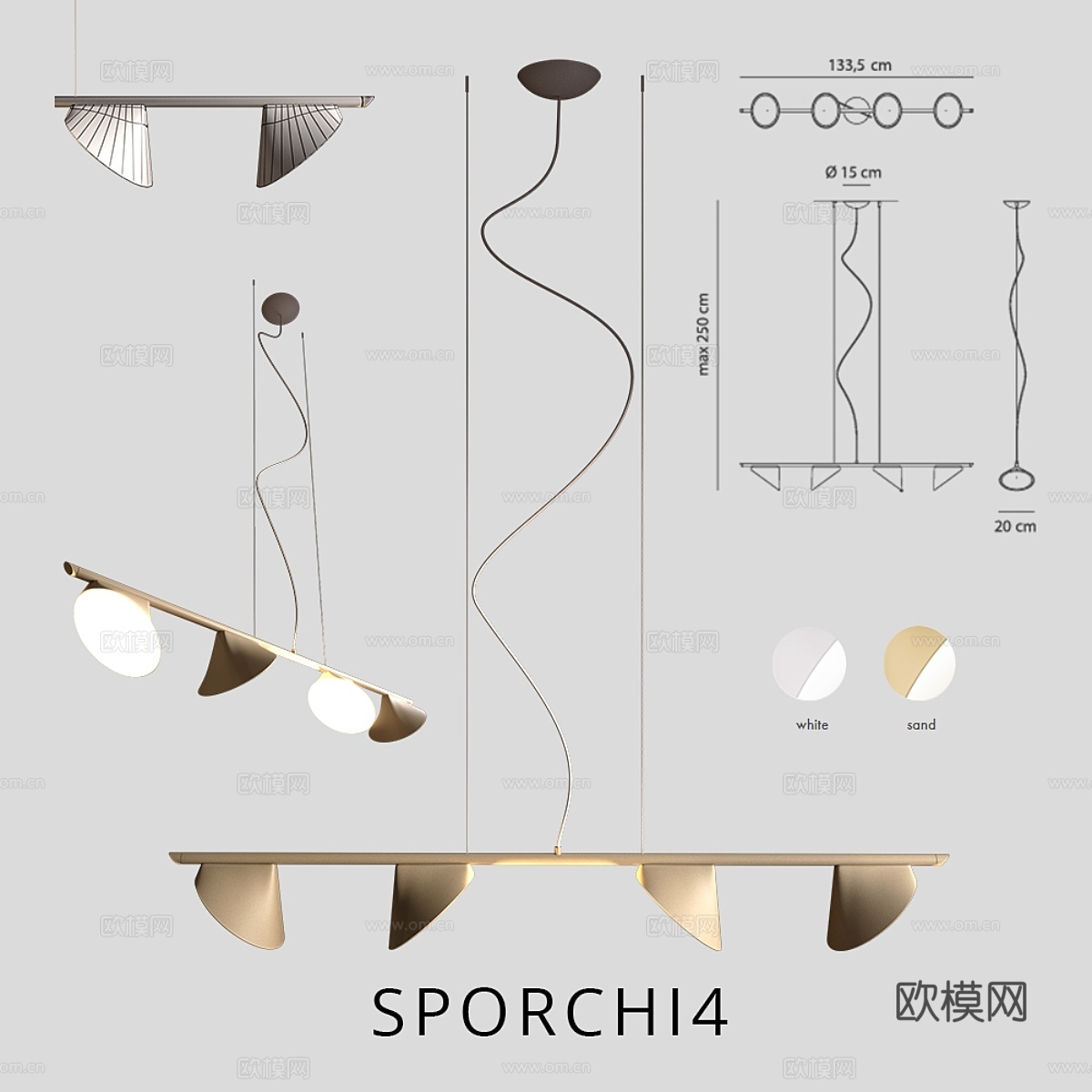 Axolight兰花SPORCHI43d模型下载