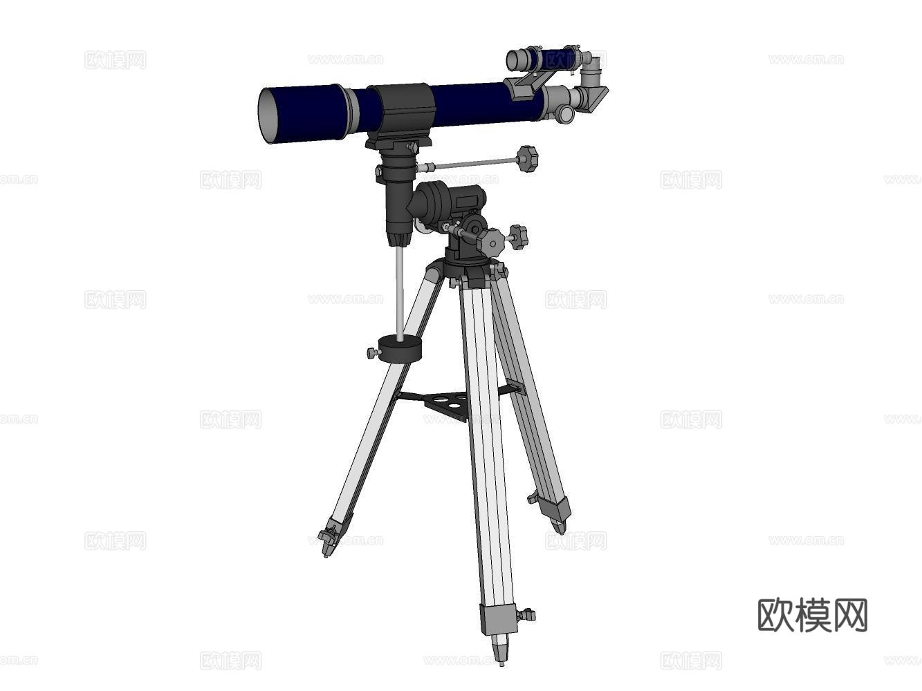 望远镜su模型下载（渲染图2）