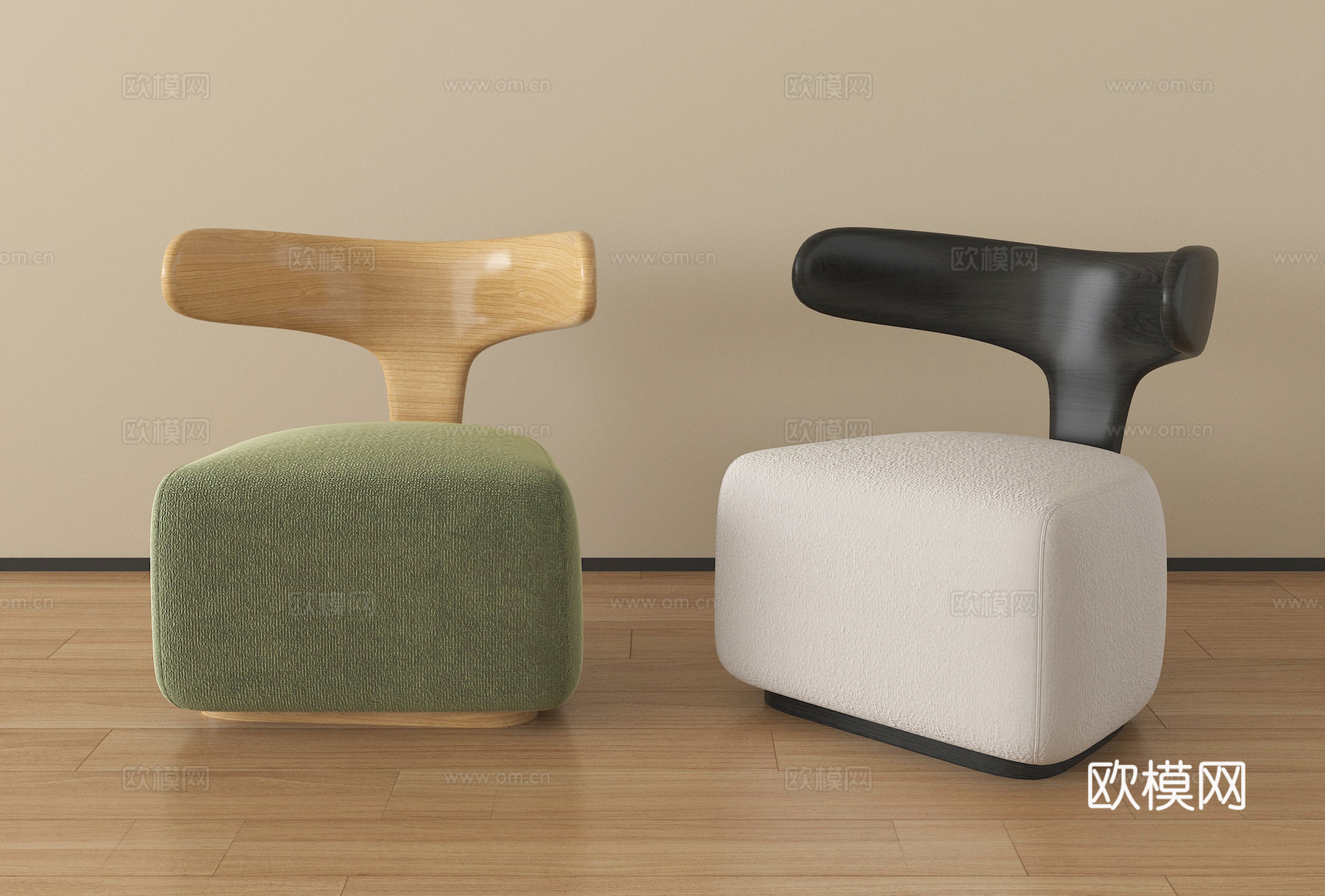 现代沙发凳 休闲椅 单椅su模型