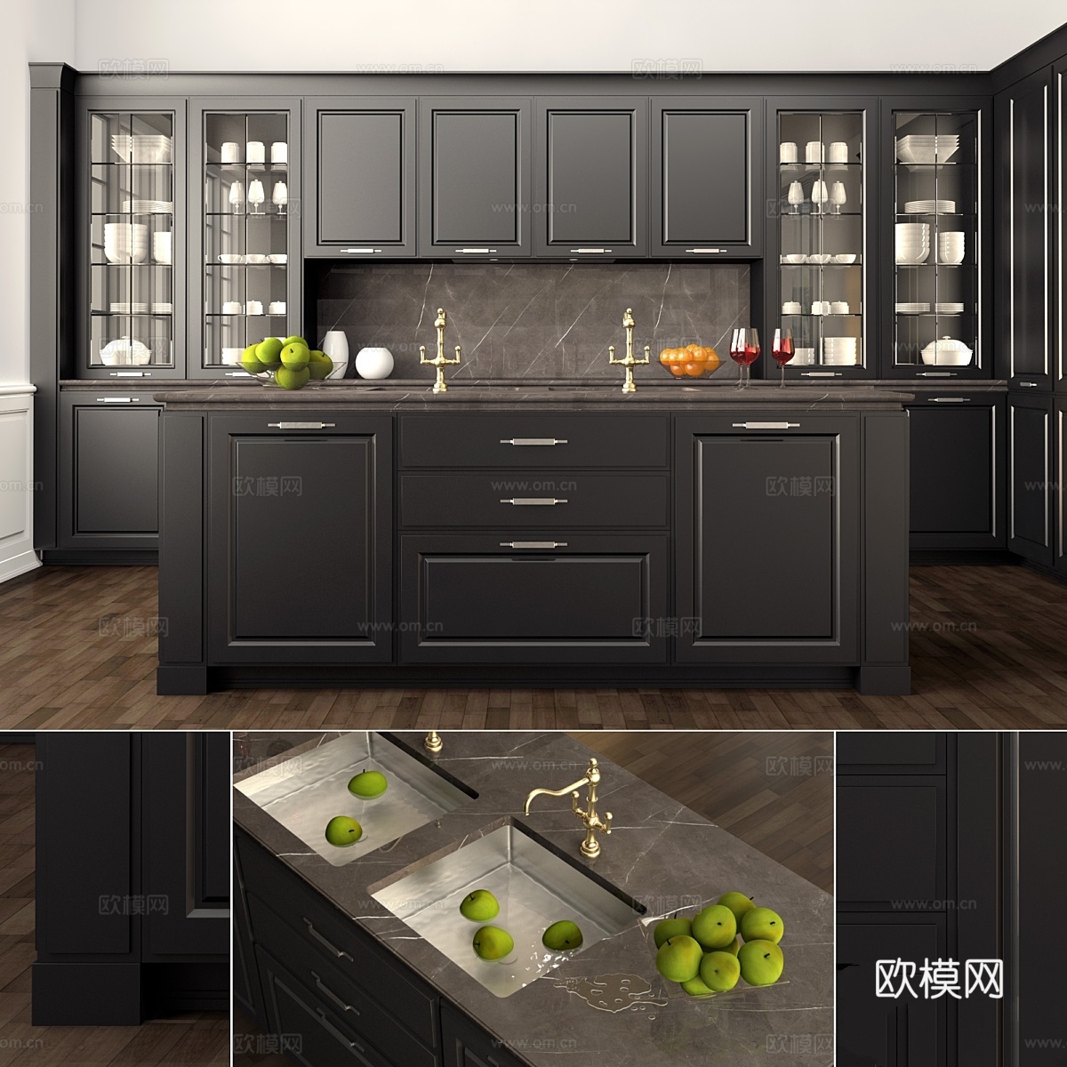 SCIC - 魅力系列，冈萨加厨房3d模型下载