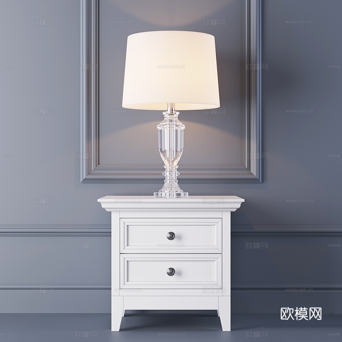 丹通台灯TCY0031与梳妆台3d模型下载