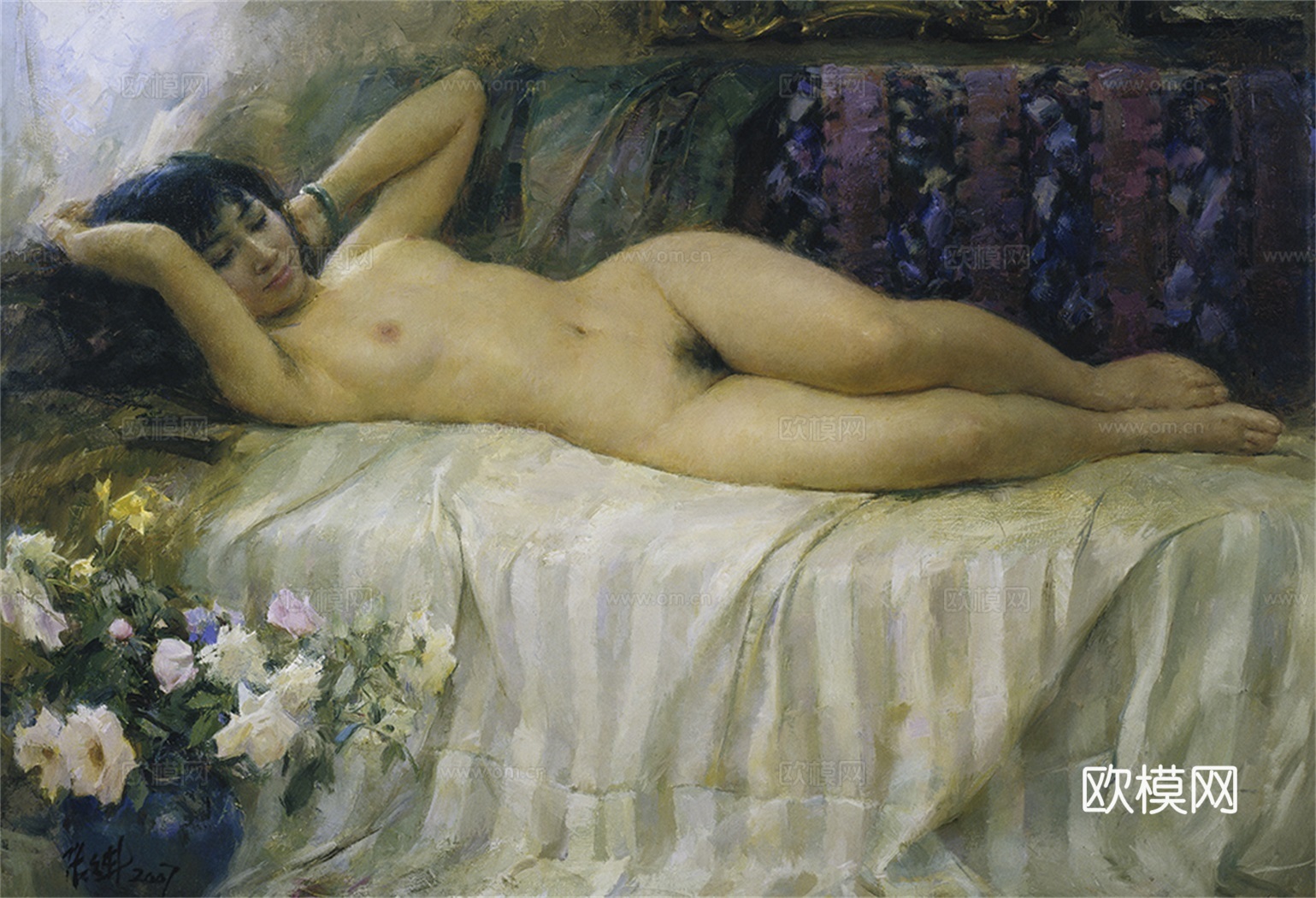 人物油画，人物画，装饰画，艺术画