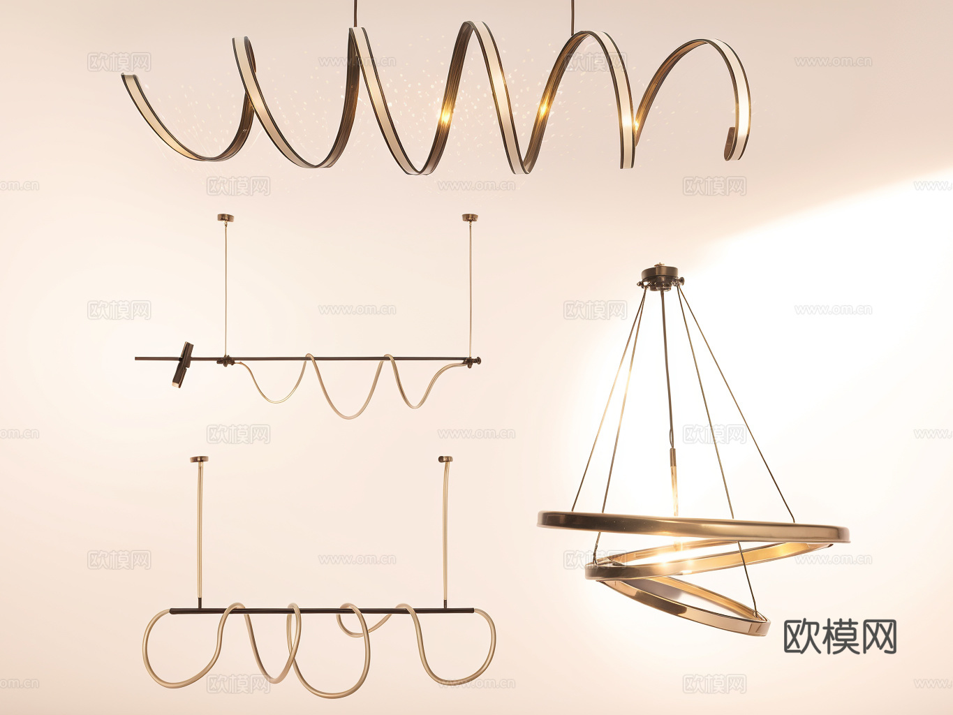吊灯su模型下载（渲染图1）