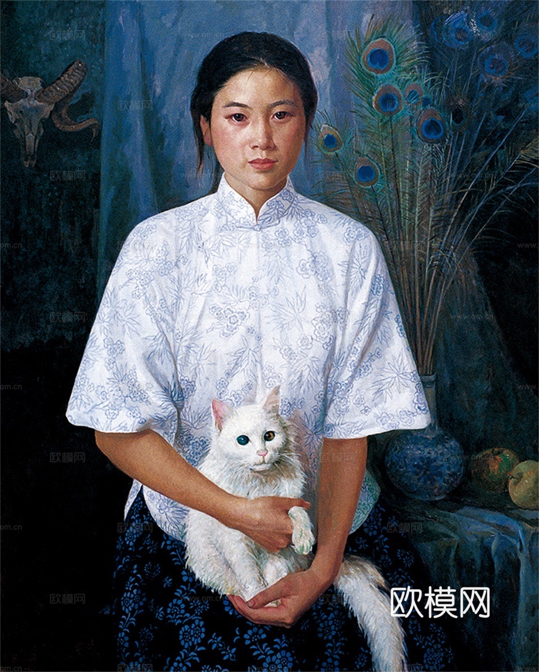 人物油画，人物画，装饰画，艺术画