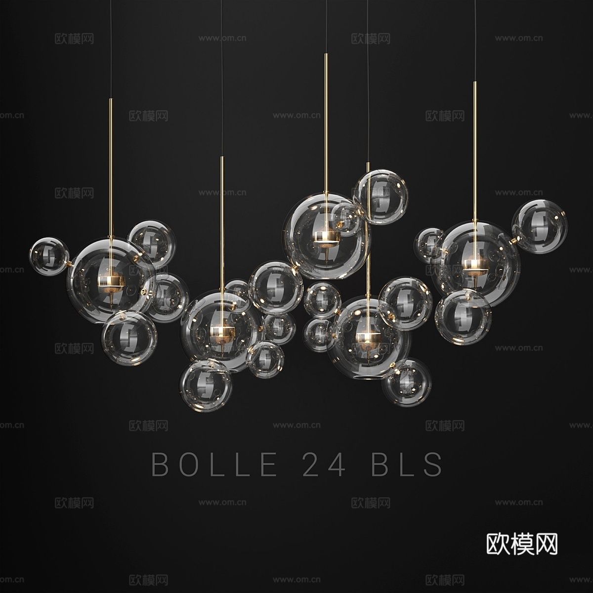 Giopato &amp; Coombes Bolle 24 泡泡灯3d模型下载