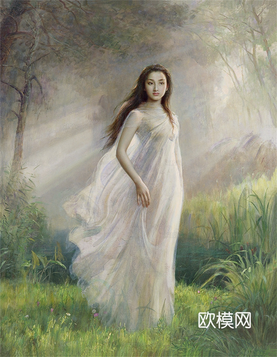 人物油画，人物画，装饰画，艺术画