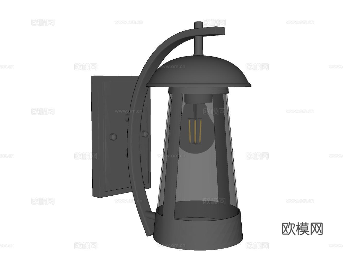 壁灯su模型