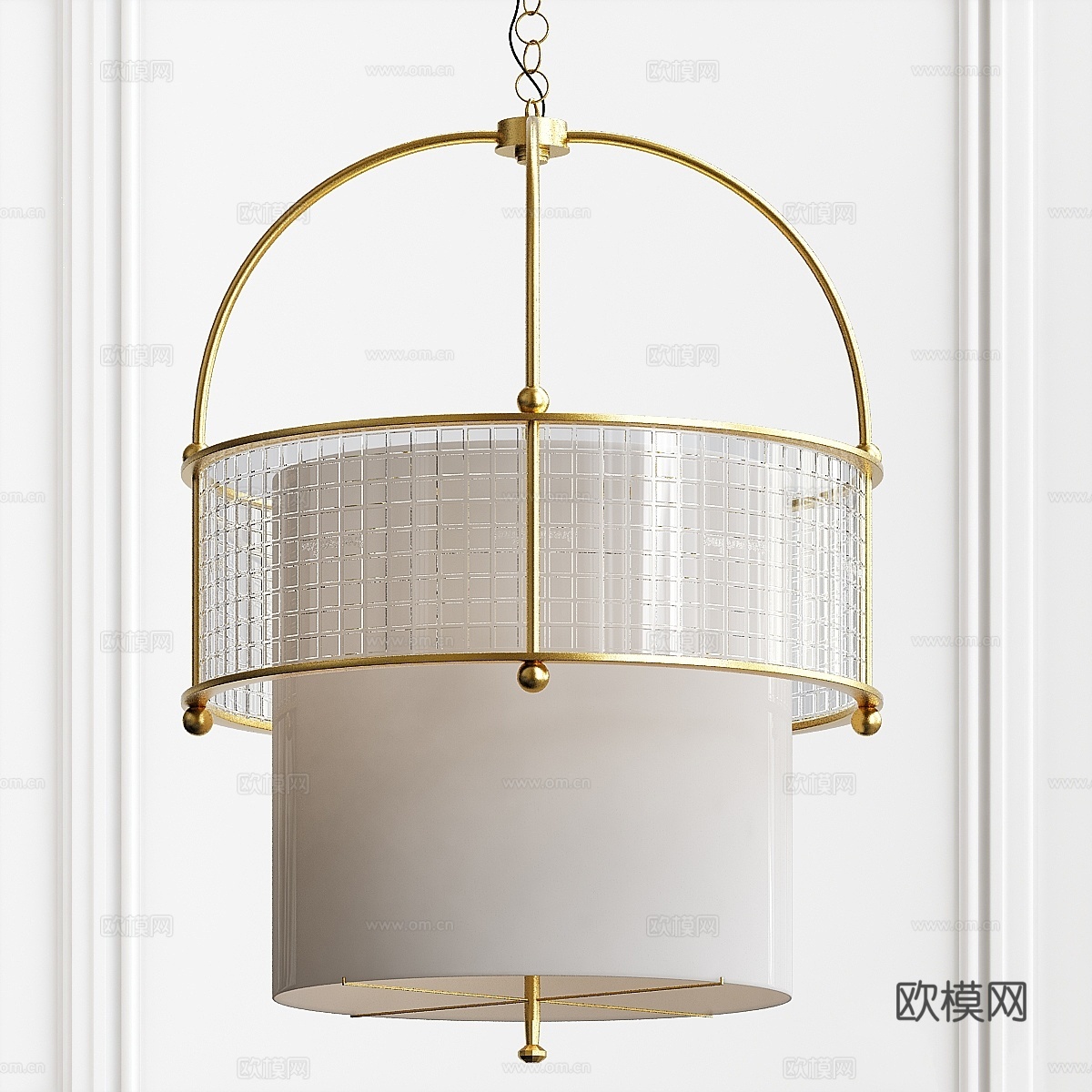 贝克手镯吊灯3d模型下载