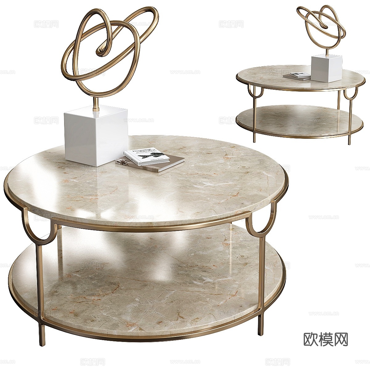 Chaz 阶梯式咖啡桌3d模型下载