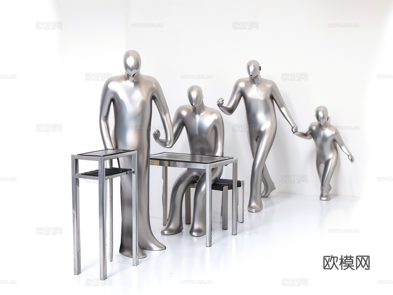 雕塑su模型下载（渲染图1）