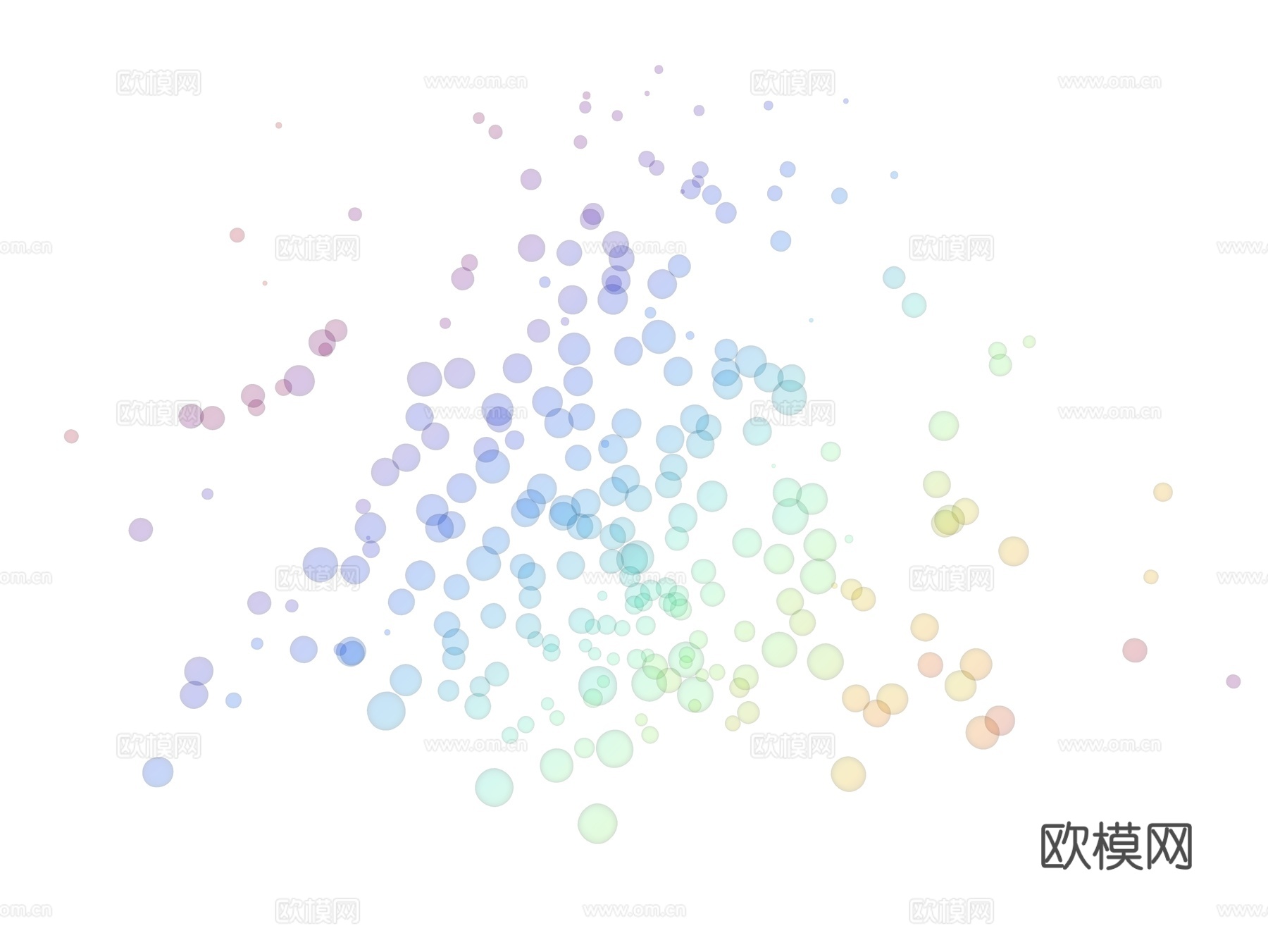彩色泡泡 吹泡泡 肥皂泡泡 七彩泡泡 泡泡su模型