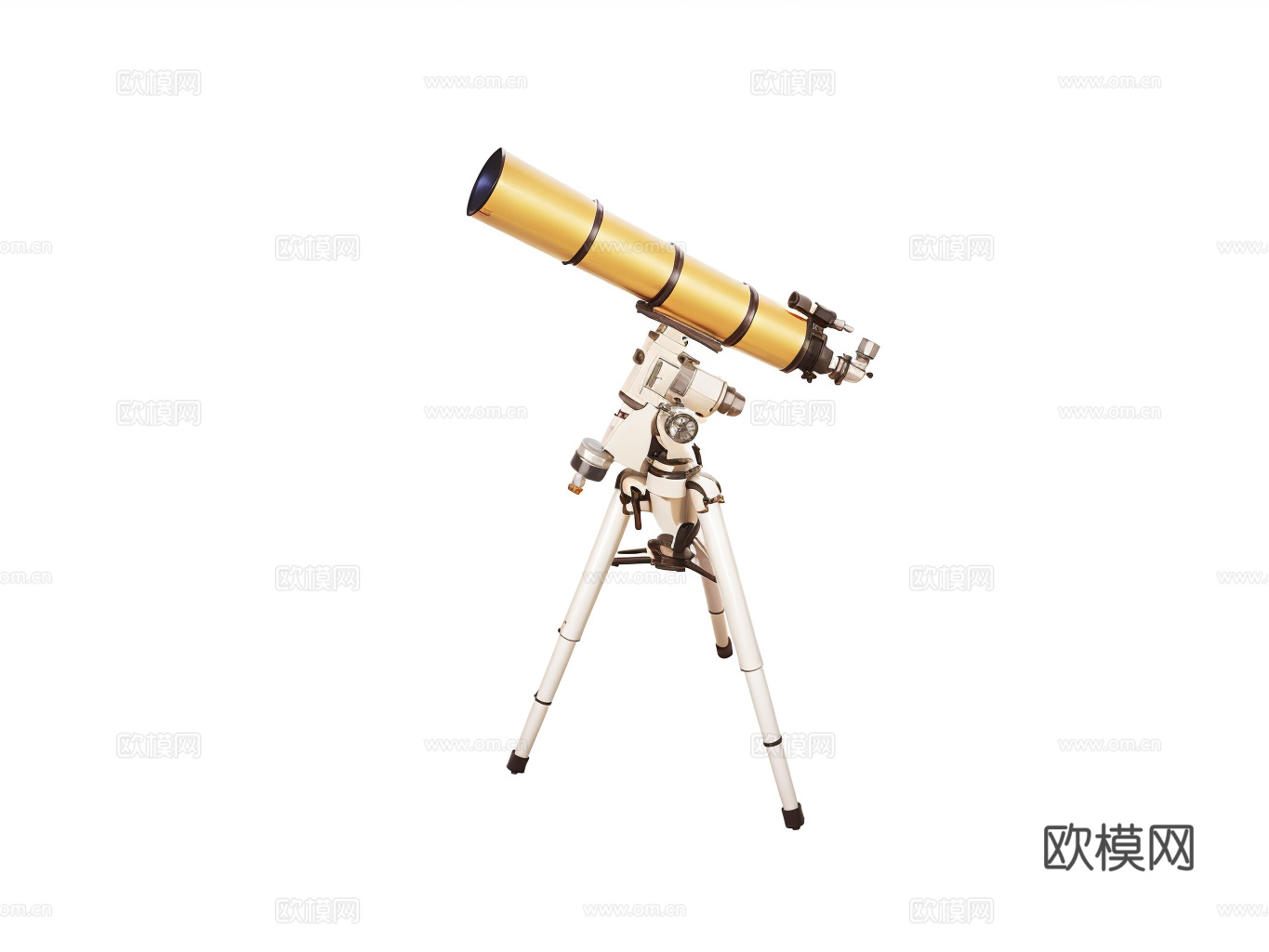 望远镜su模型下载（渲染图1）