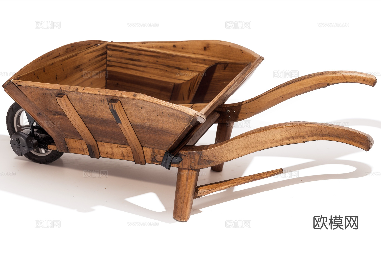 独轮车工地推车su模型