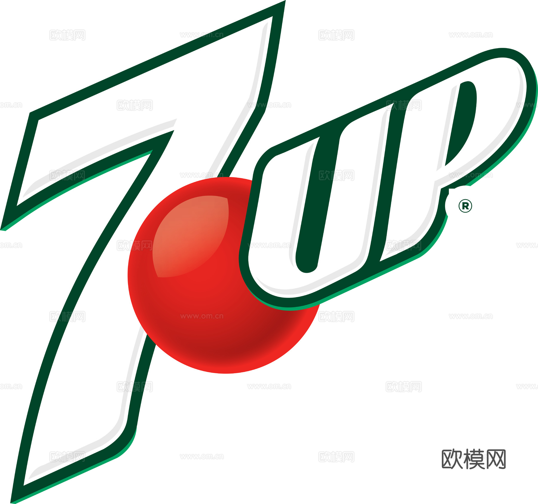 七喜2，饮料饮品logo