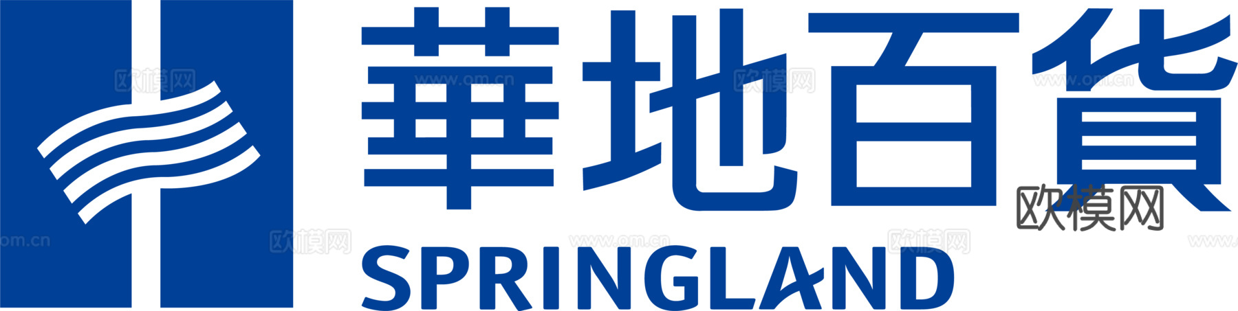 华地百货，超市便利店logo