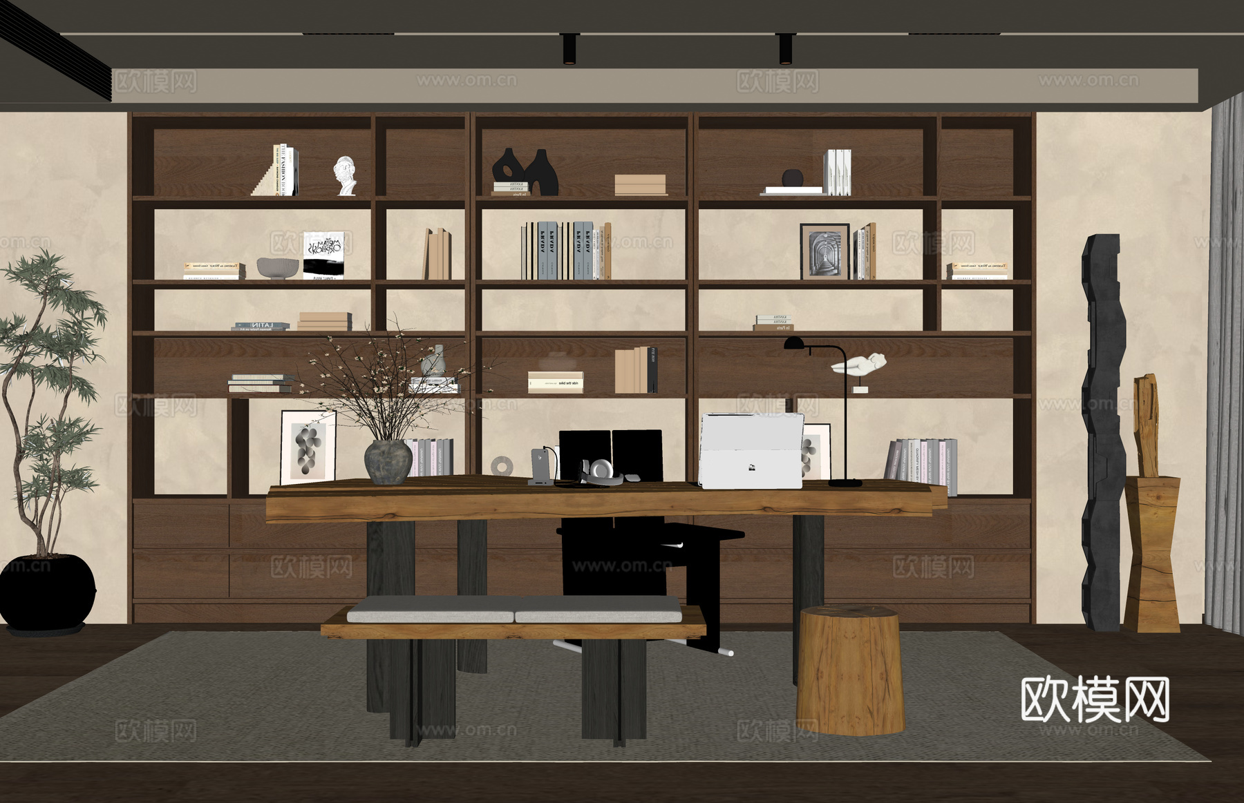 客厅 茶几 茶室 卫生间 餐厅 茶桌组合 茶台 工装 厨房su模型