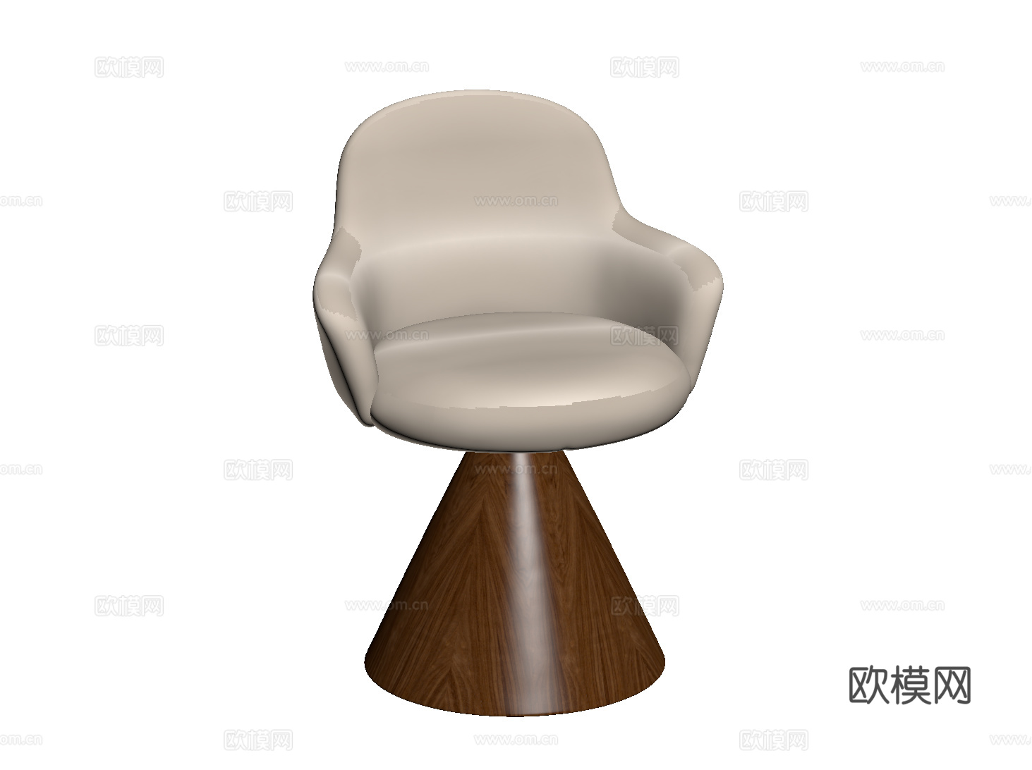中古风单椅 奶油休闲椅 化妆椅 梳妆椅su模型