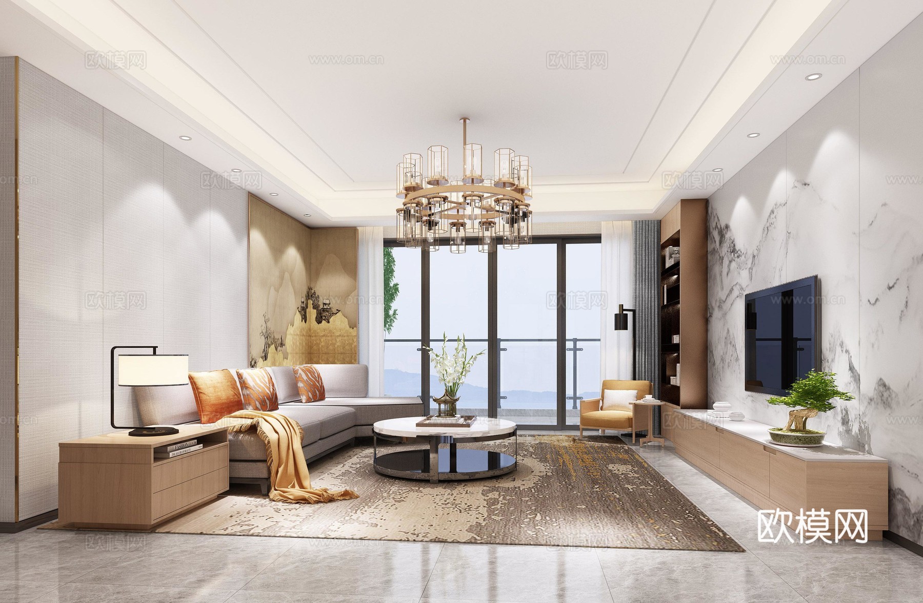 轻奢别墅 样板间 最新全套施工图 效果图合集cad施工图