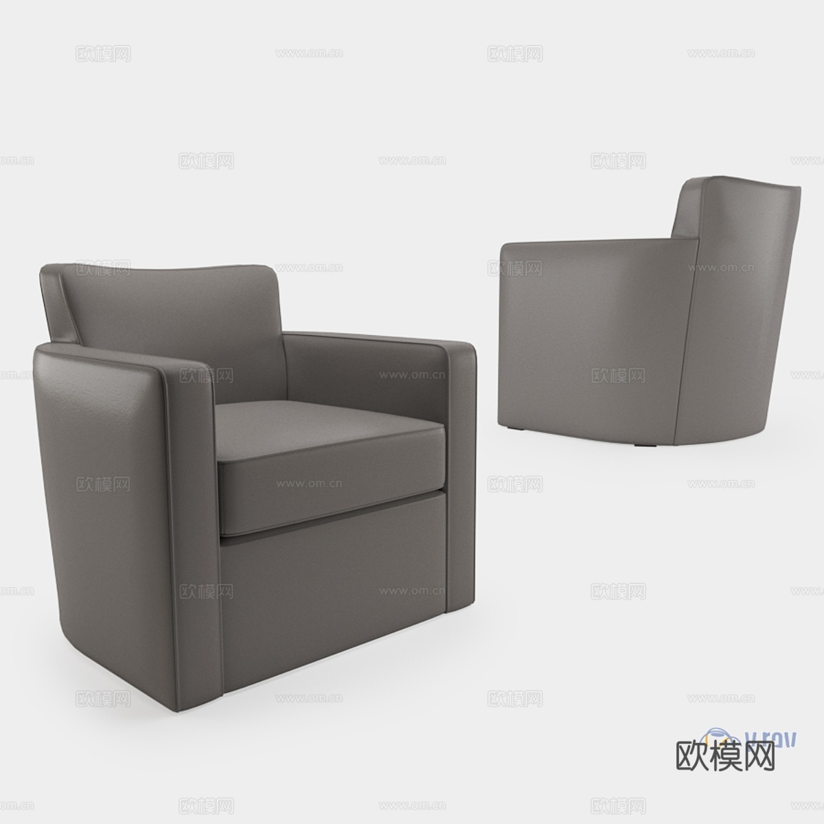 Holly Hunt Grace 休闲椅3d模型下载