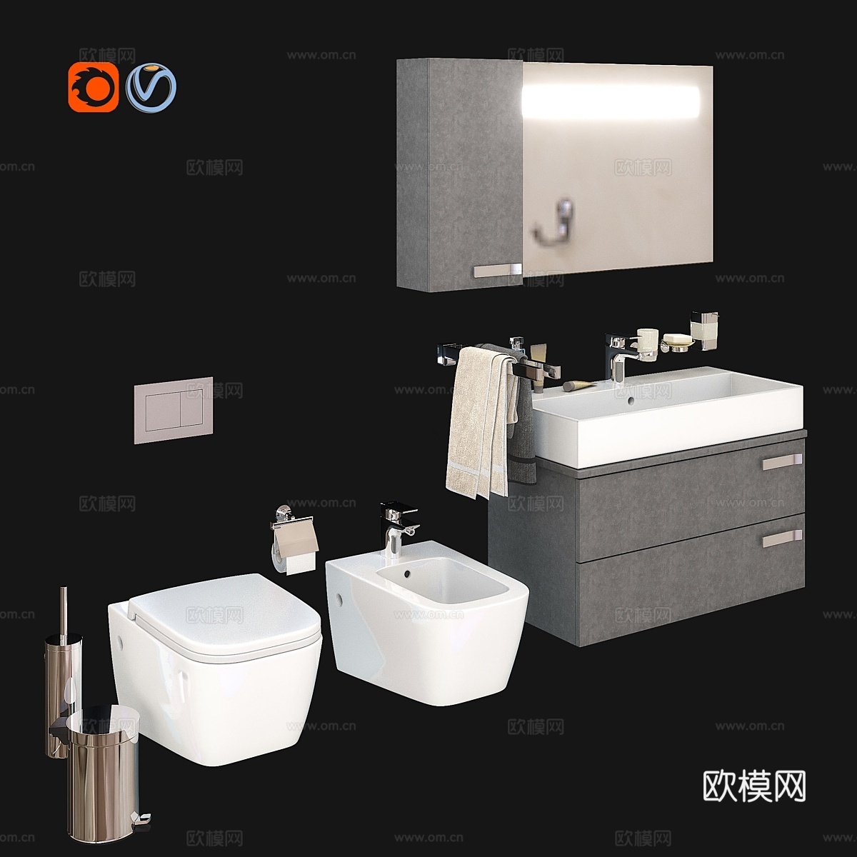 IdealStandart_Strada_系列3d模型下载