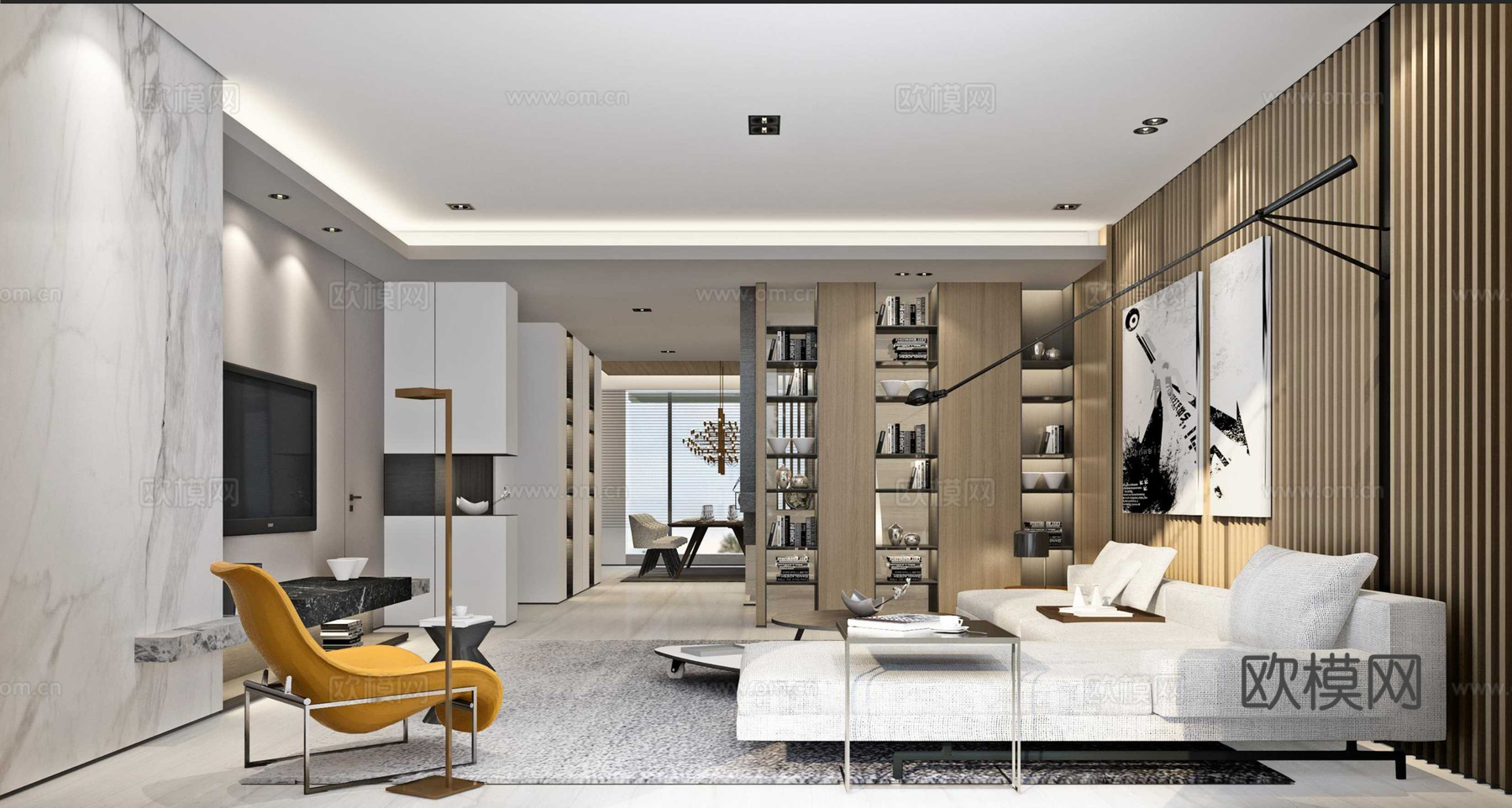 轻奢别墅 样板间 最新全套施工图 效果图合集cad施工图