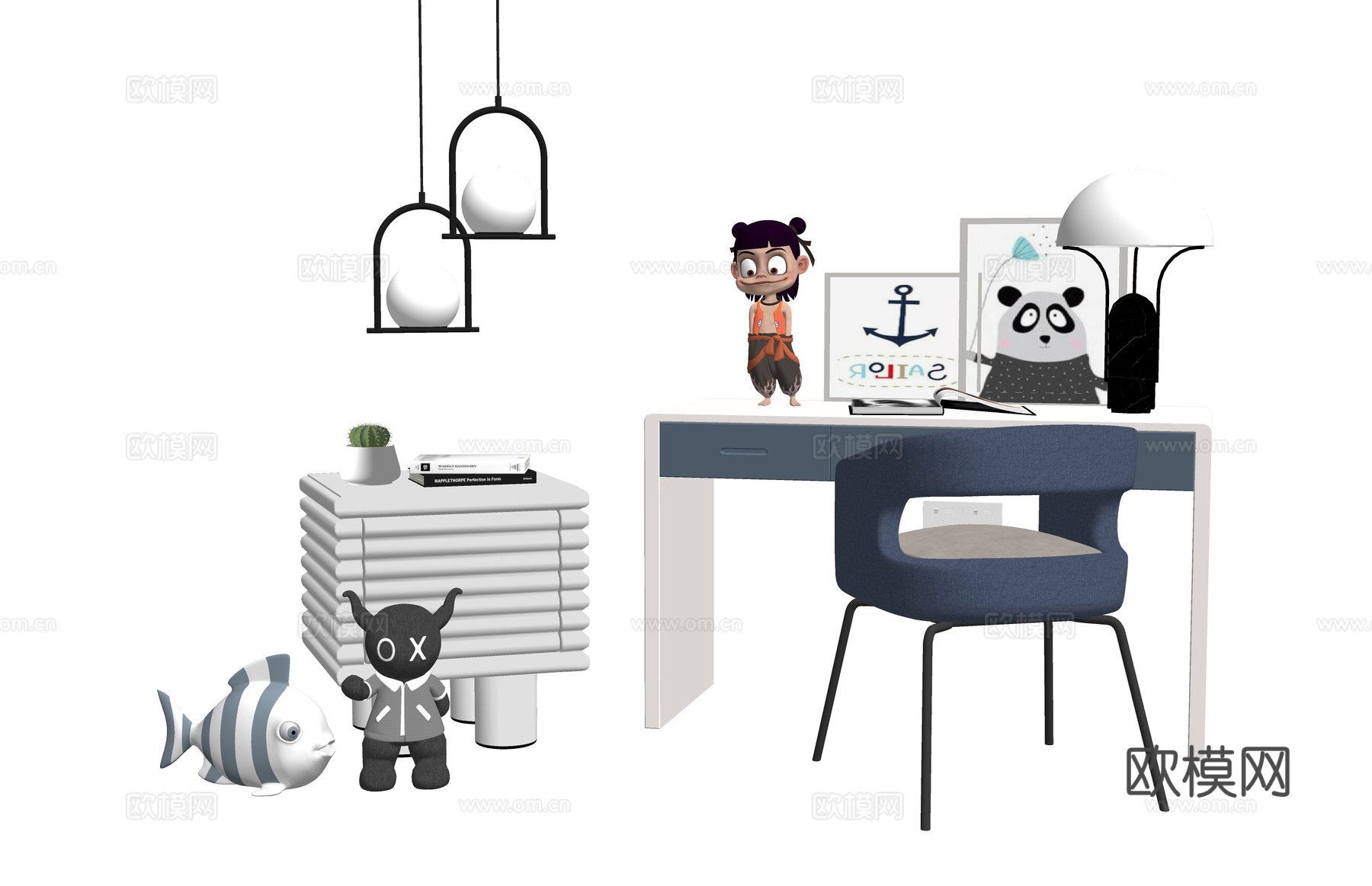 编织 奶油 原木家具 组合桌椅 藤编家具 餐桌 桌椅 茶桌su模型