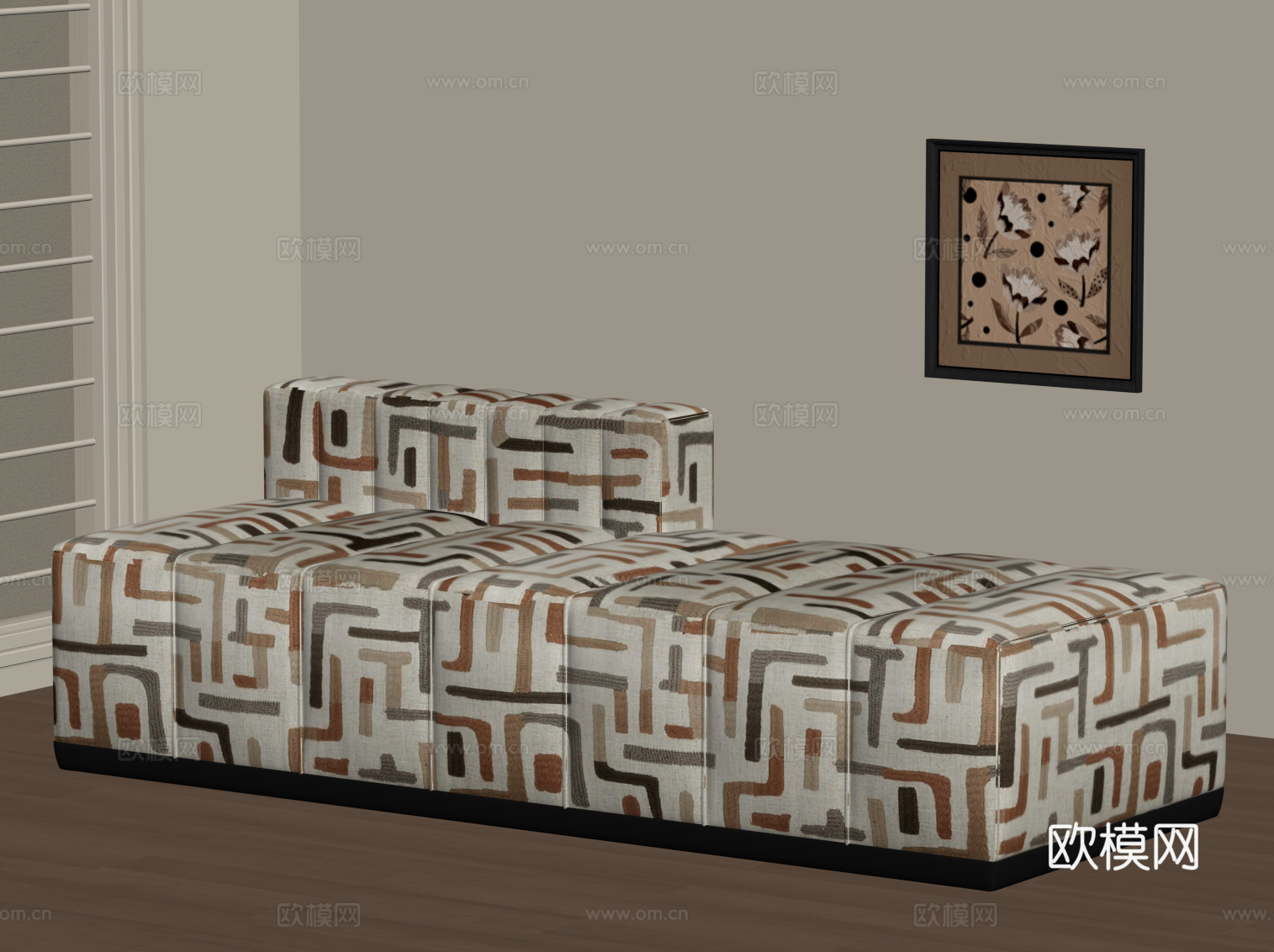 法式中古沙发凳su模型