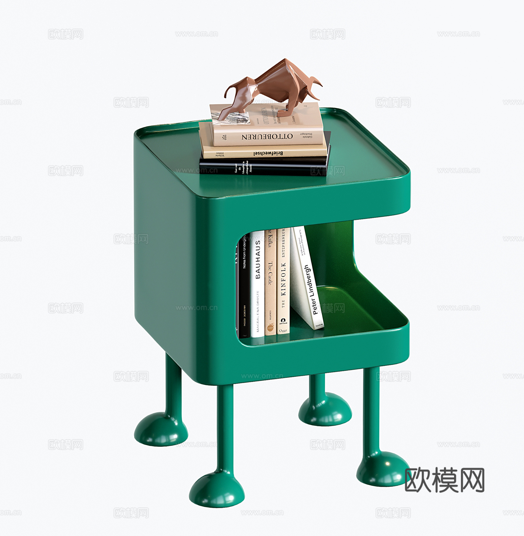 现代床头柜 包豪斯边几su模型