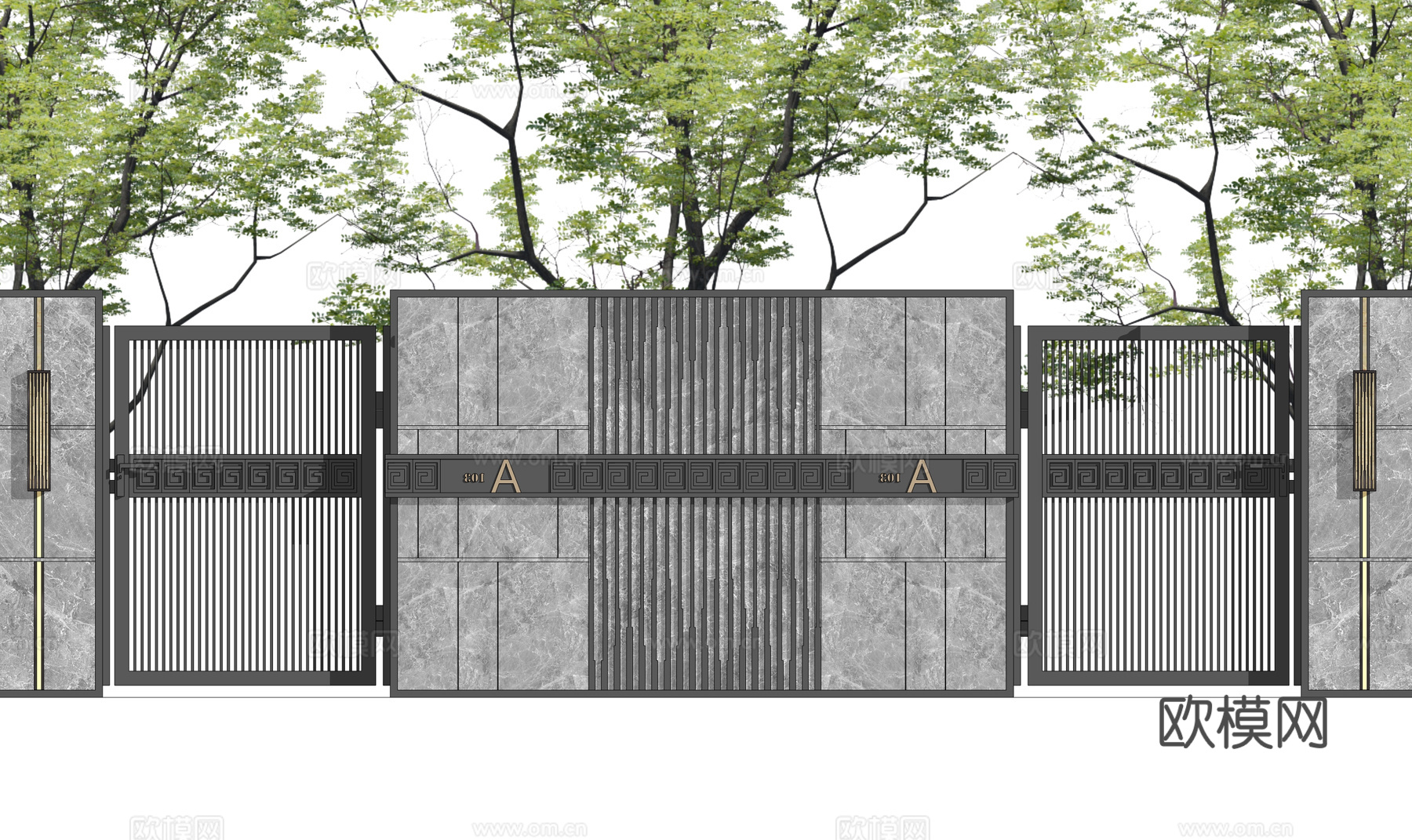 室内造景 庭院灯 草坪灯 庭院门 阳光房 门 微景观 屋顶花su模型