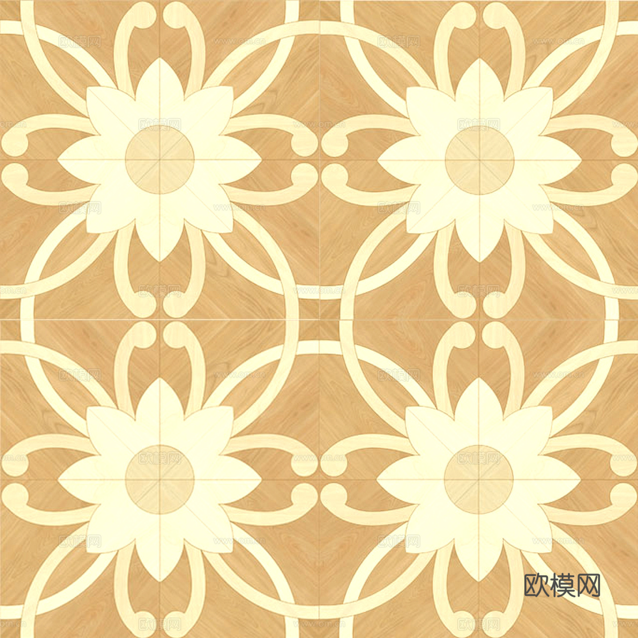 拼花木地板木拼板3D立体地板花纹木质拼花