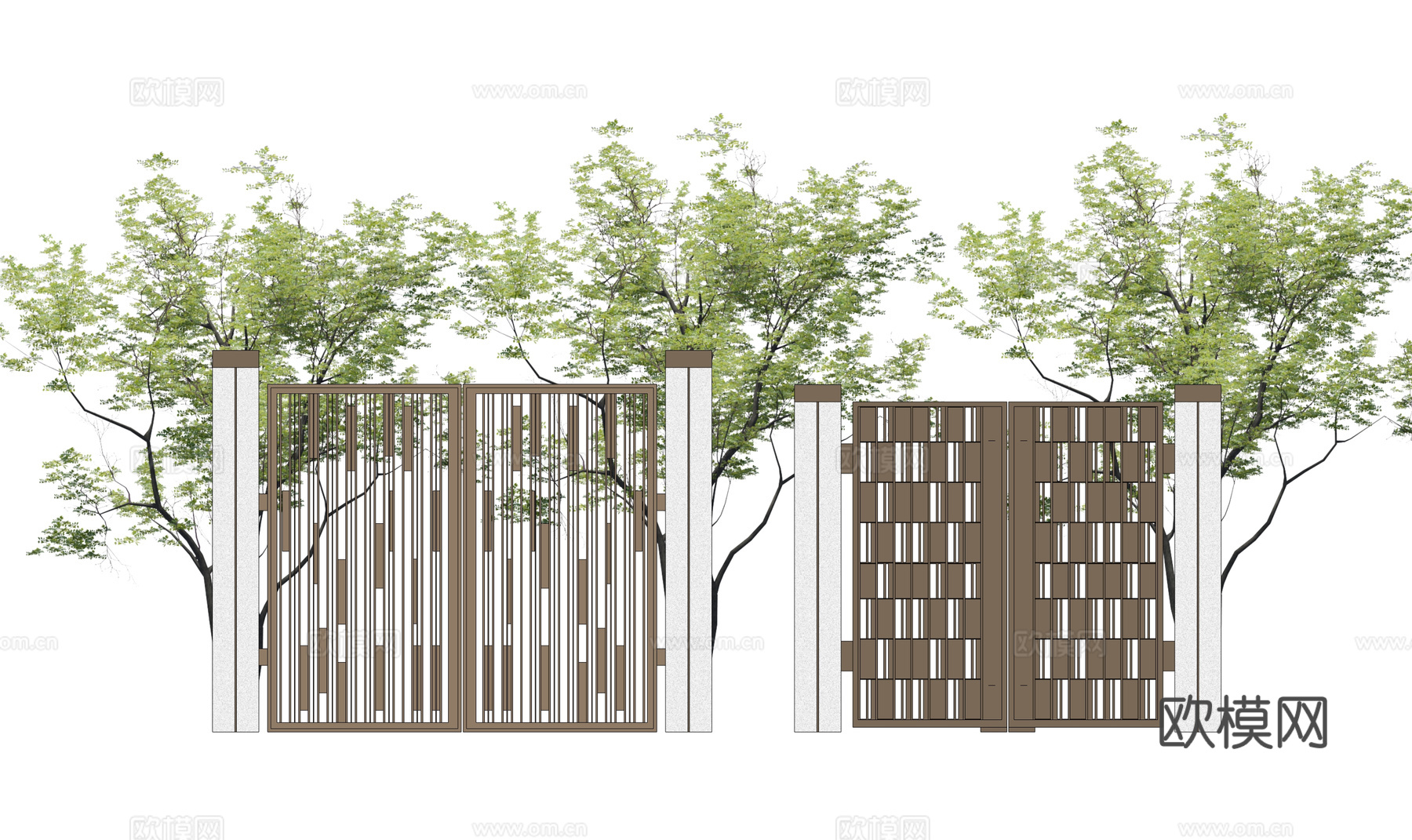 室内造景 庭院灯 草坪灯 庭院门 阳光房 门 微景观 屋顶花su模型