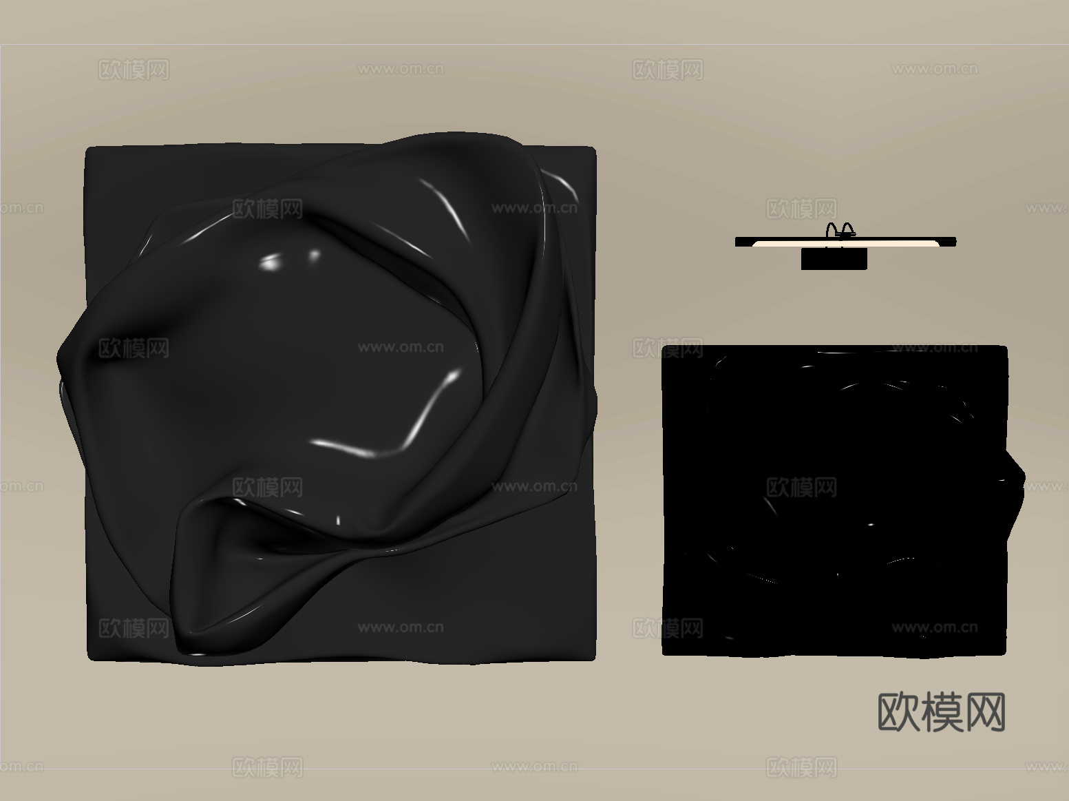 现代墙饰  立体墙饰su模型