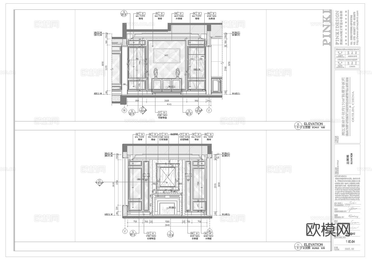 轻奢别墅 样板间 最新全套施工图 效果图合集cad施工图
