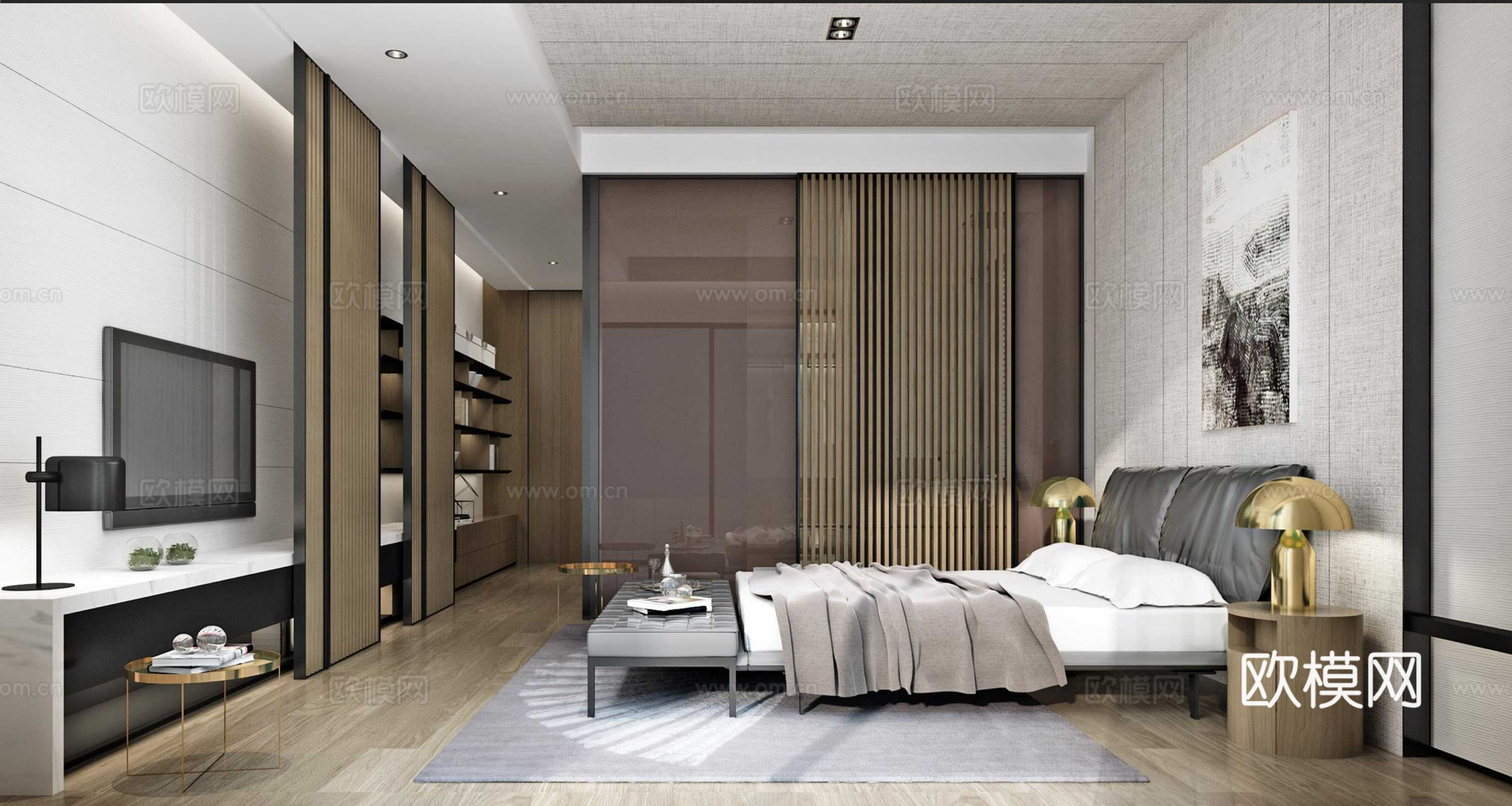 轻奢别墅 样板间 最新全套施工图 效果图合集cad施工图