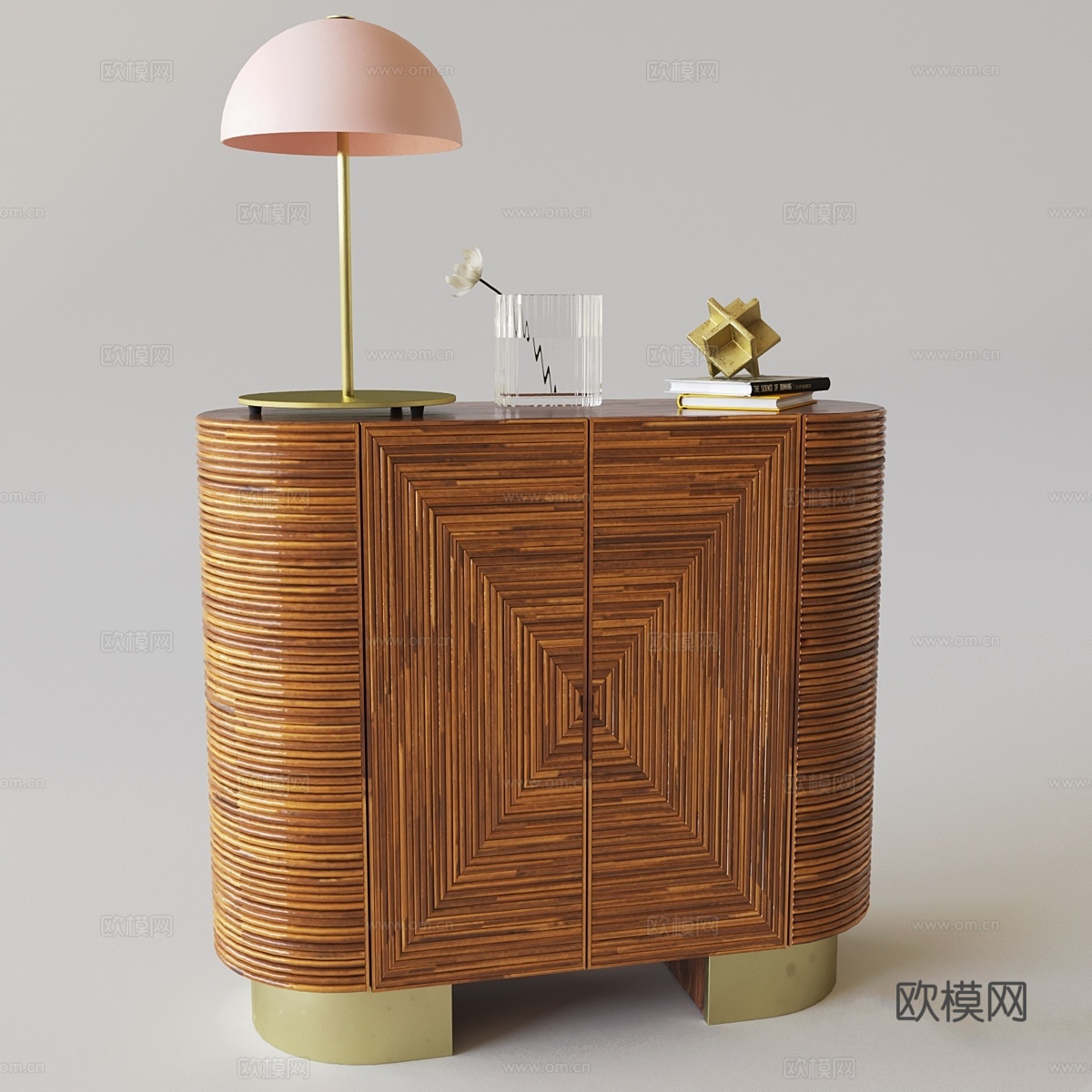 阿瓦隆藤编吧台3d模型下载