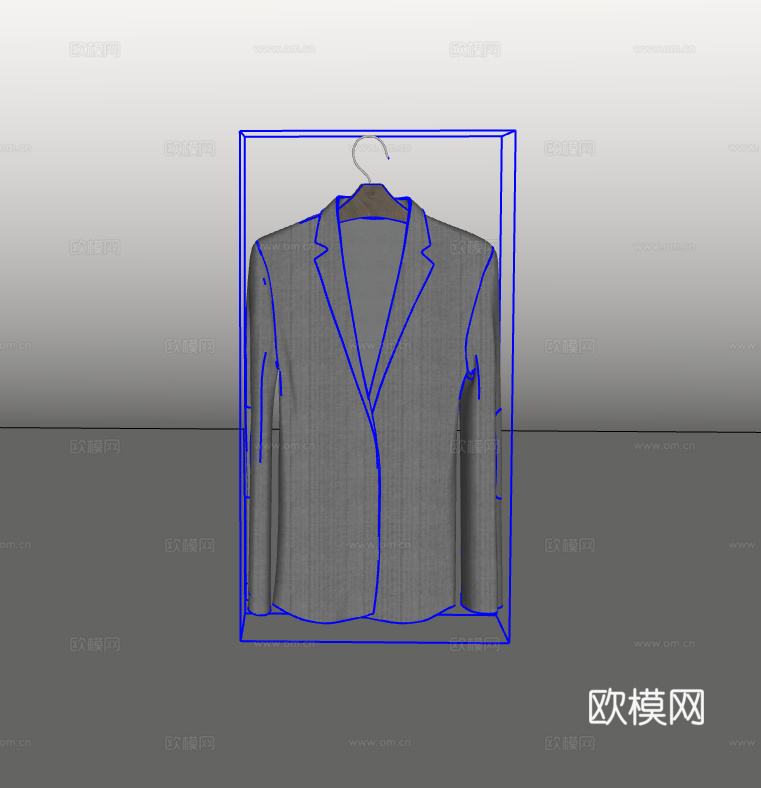 衣服su模型下载（渲染图2）