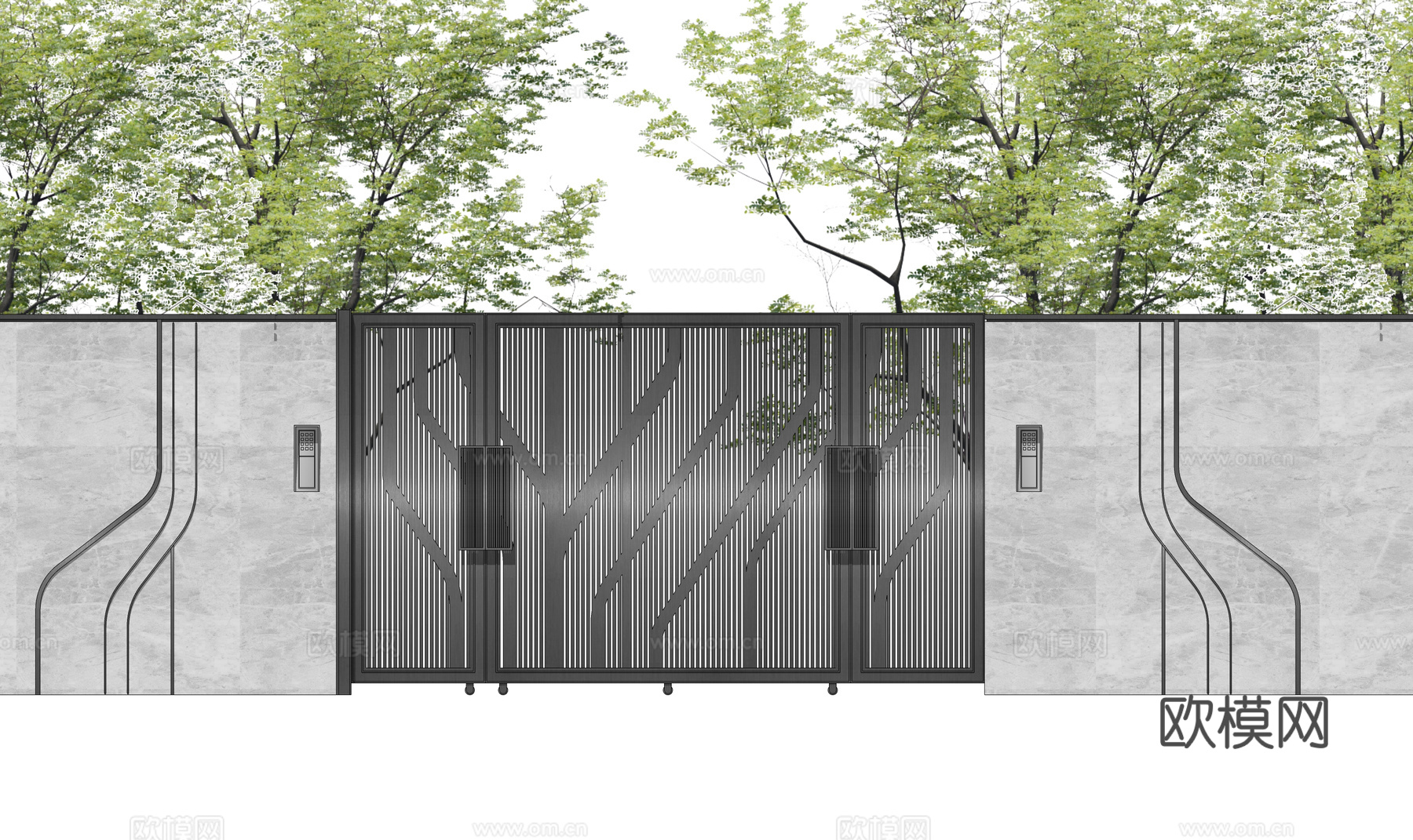 室内造景 庭院灯 草坪灯 庭院门 阳光房 门 微景观 屋顶花su模型