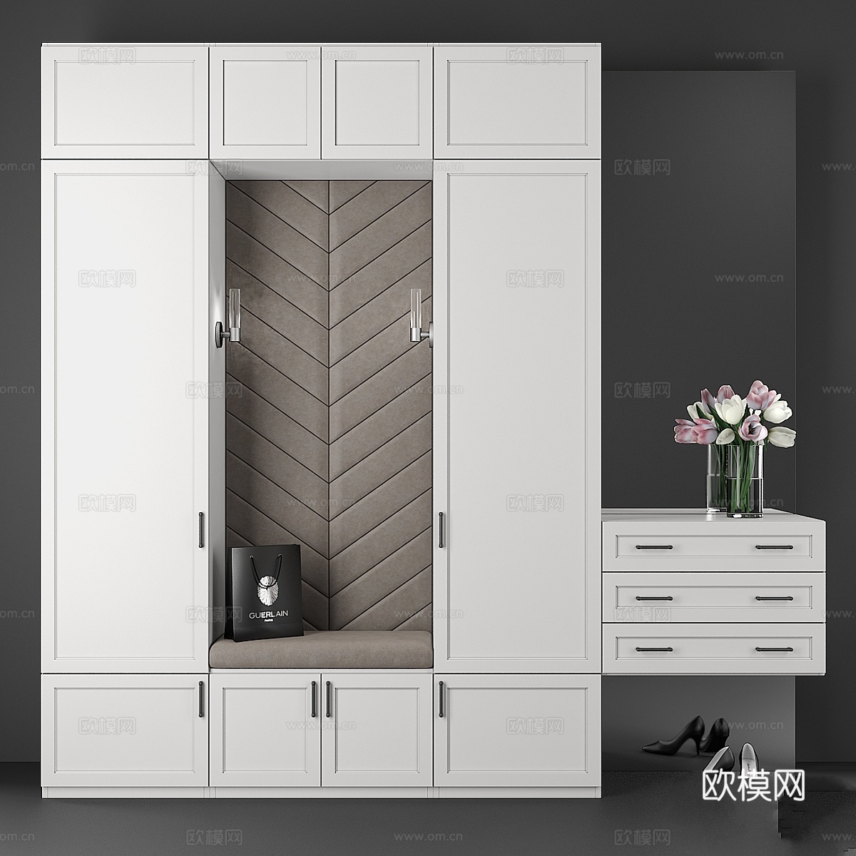 玄关走廊 153d模型下载