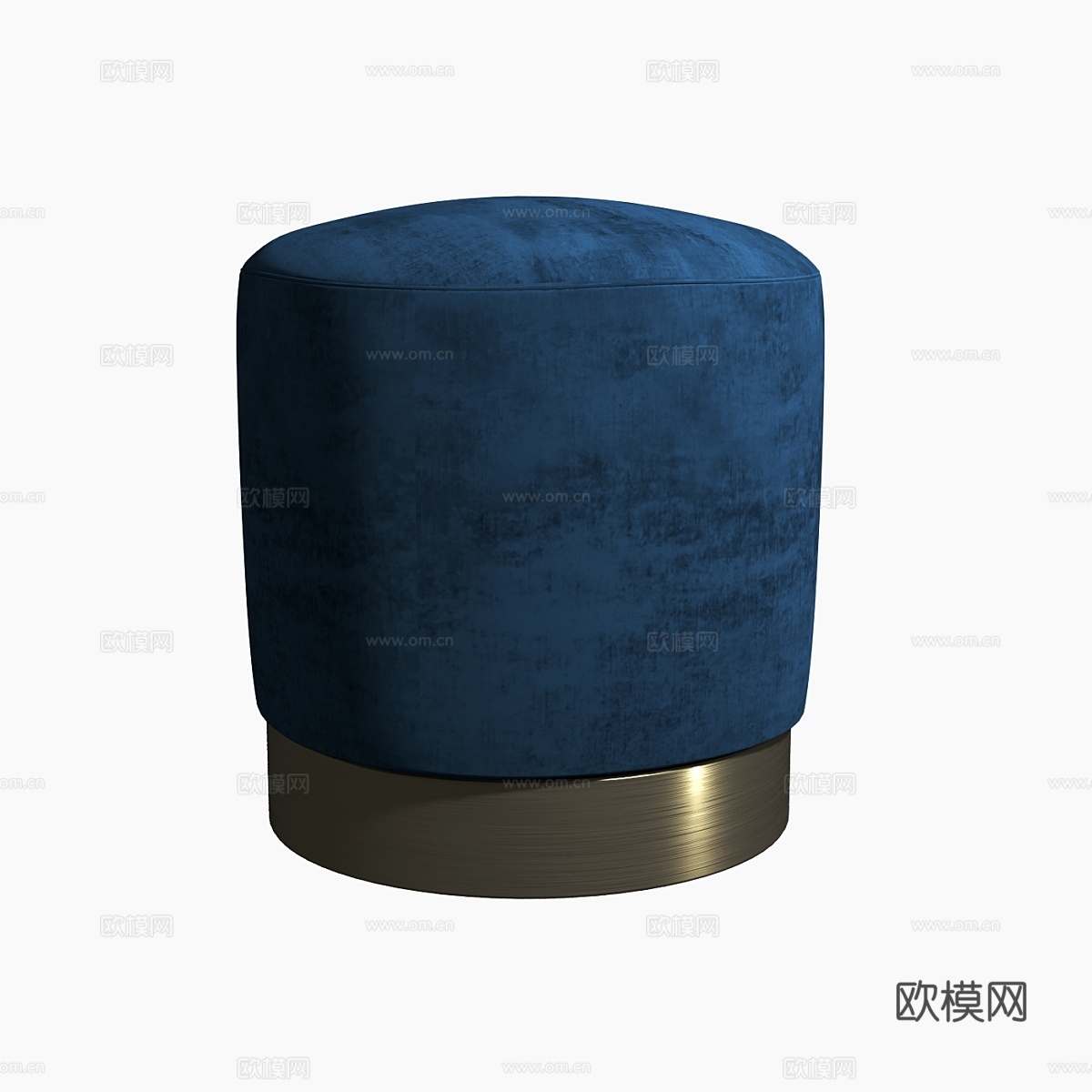 奥斯曼蓝绒布墩墩46厘米3d模型下载