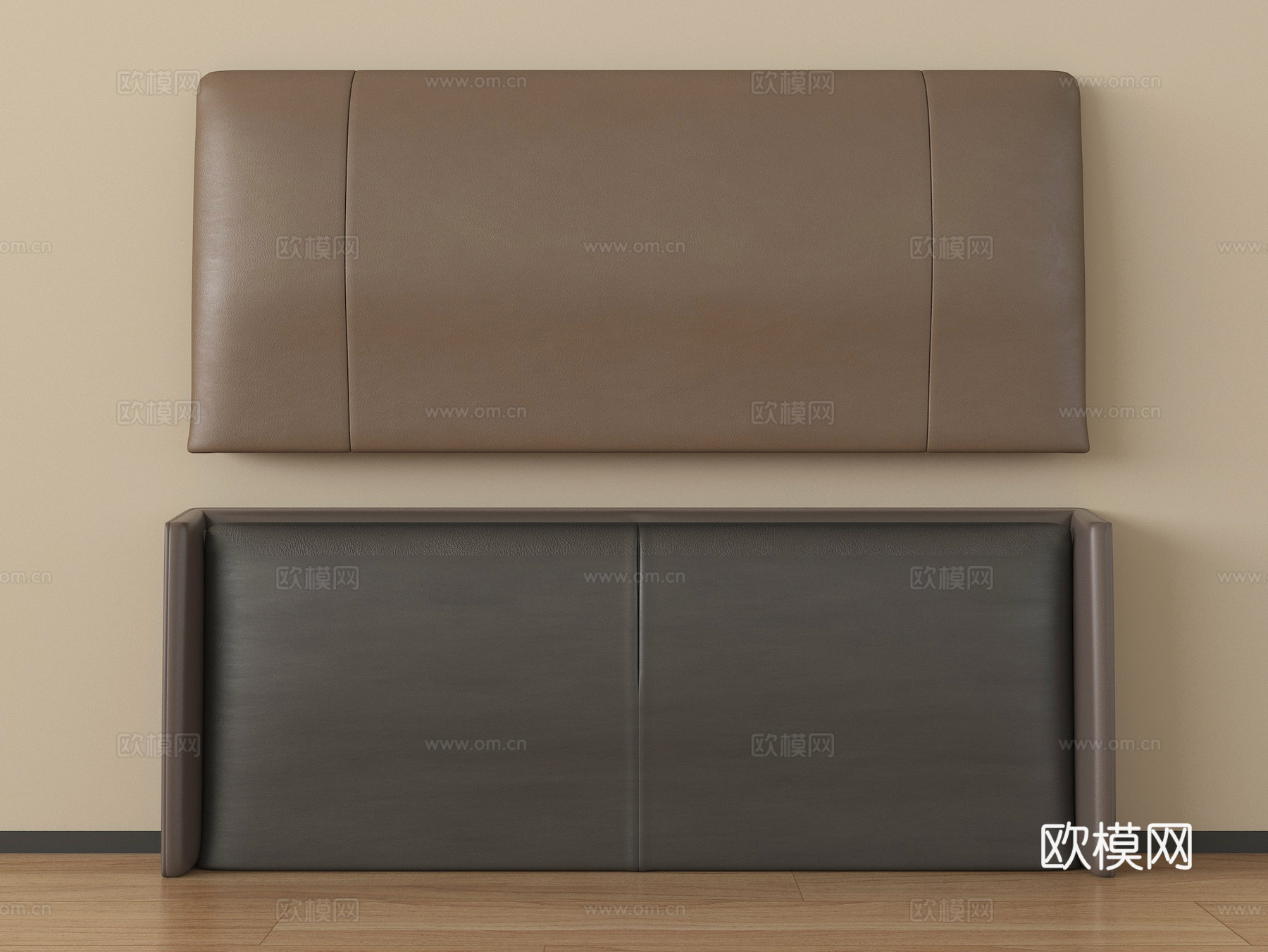 中古风床品 软包床头 床靠背su模型