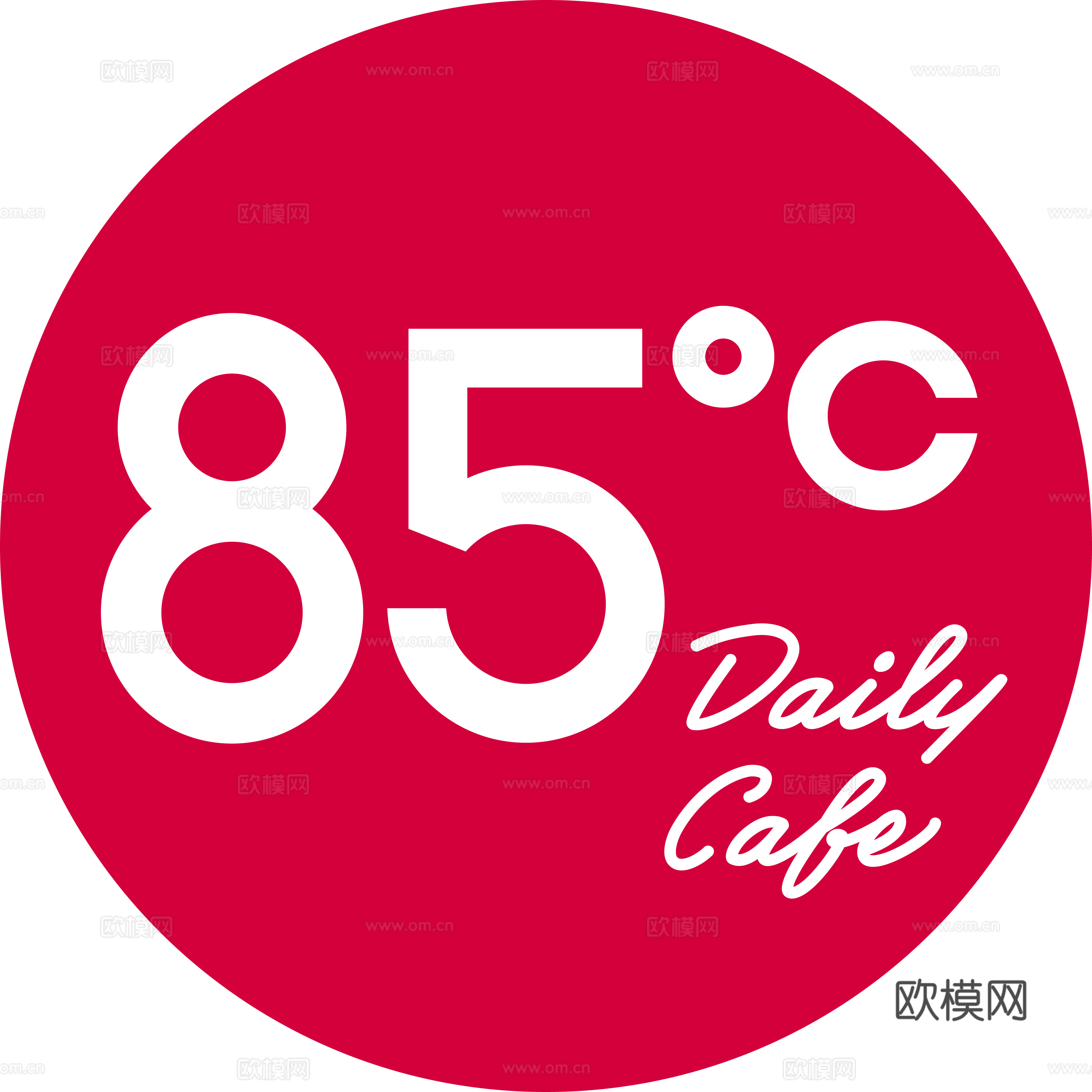 85°C，奶茶店logo