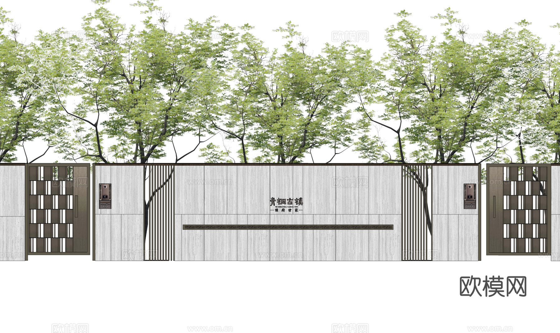 室内造景 庭院灯 草坪灯 庭院门 阳光房 门 微景观 屋顶花su模型