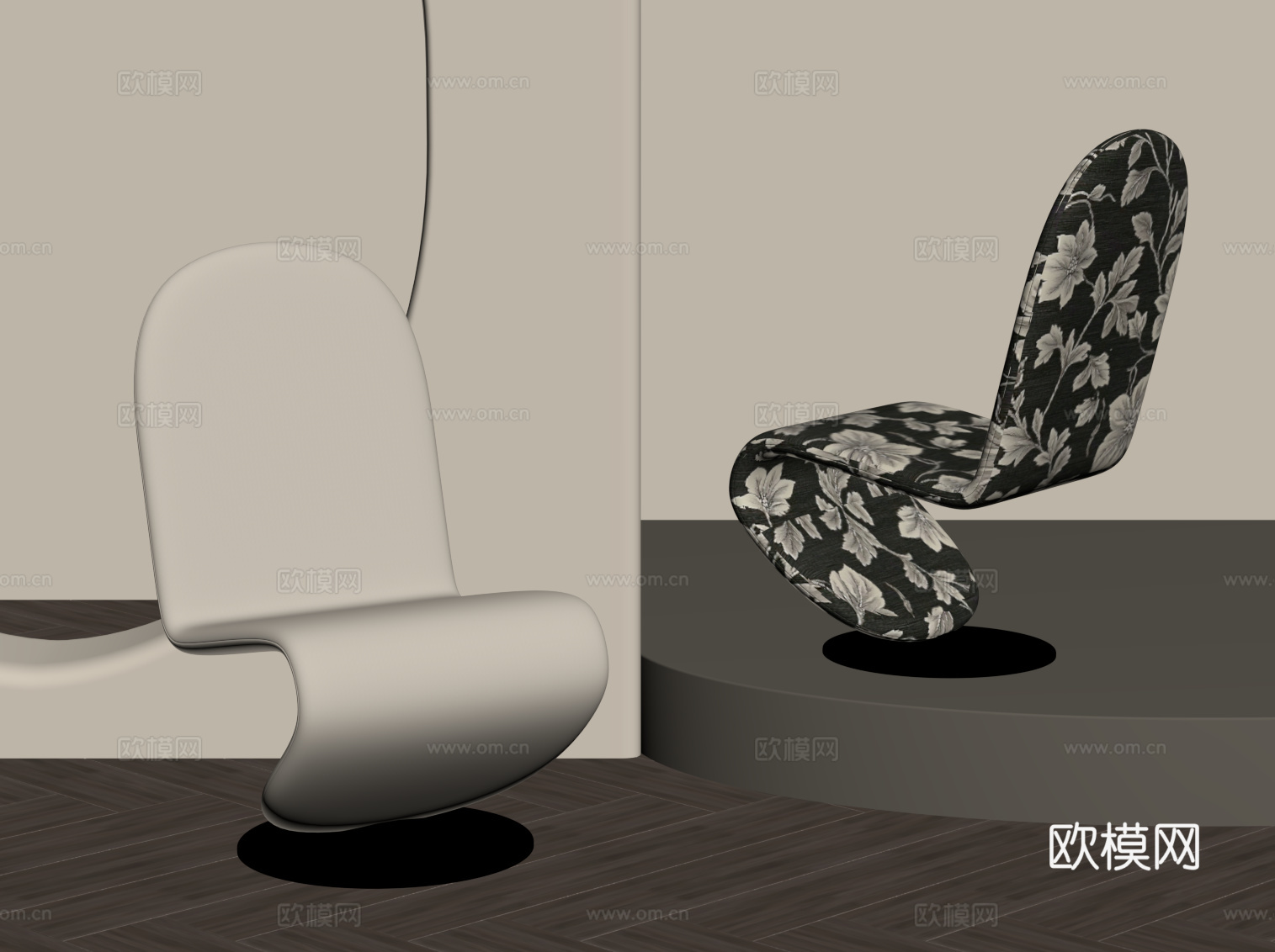 现代儿童椅 餐椅 椅子 单椅su模型su模型