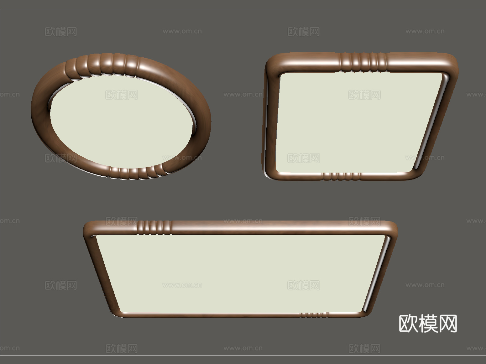 现代中古吸顶灯  客厅吸顶灯su模型